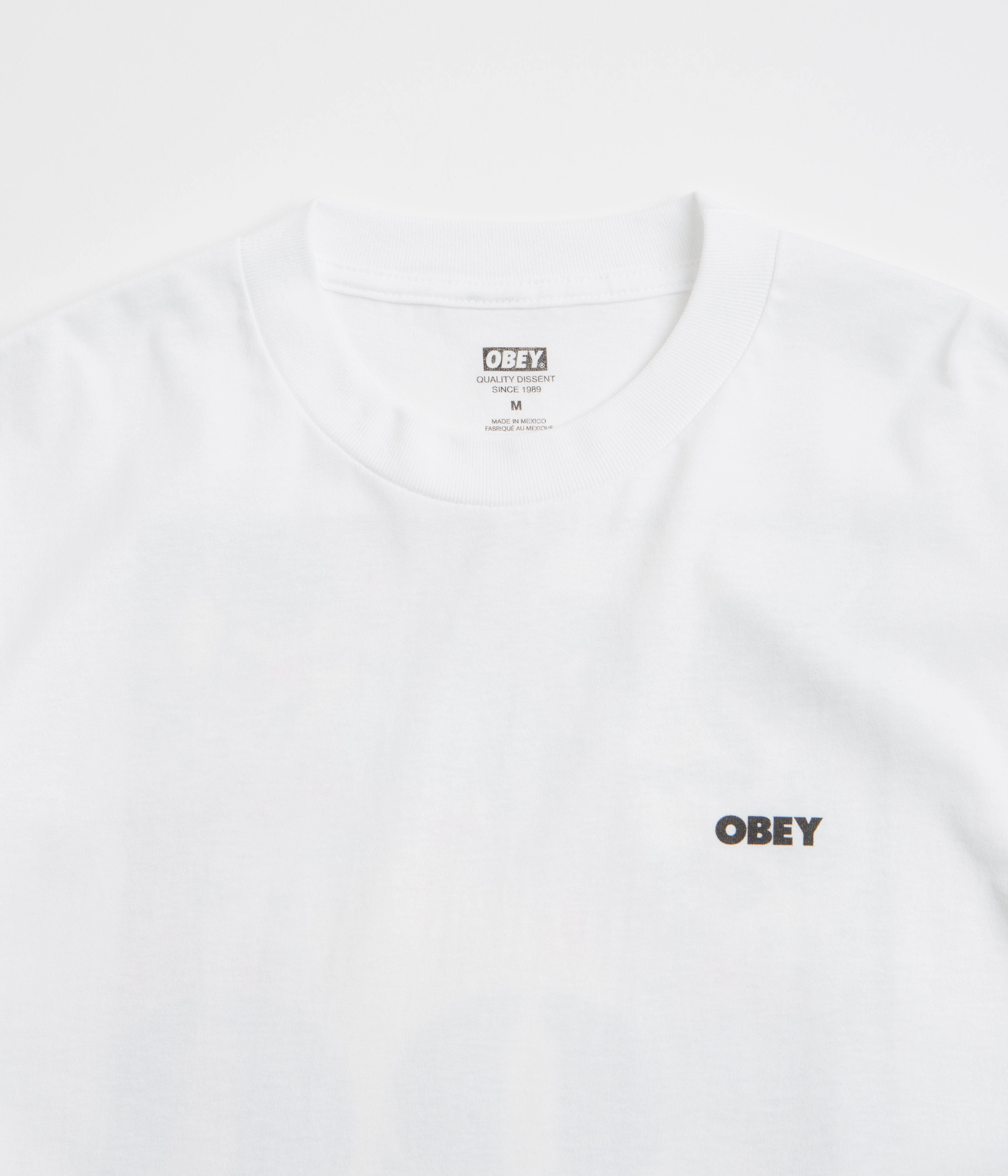 Sleek Layer Obey Lisbon Icon T-Shirt - White