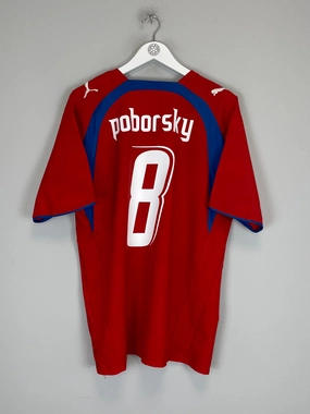 2006/08 CZECH REPUBLIC POBORSKY #8 HOME SHIRT (L) PUMA Energy Boost Chill Fit