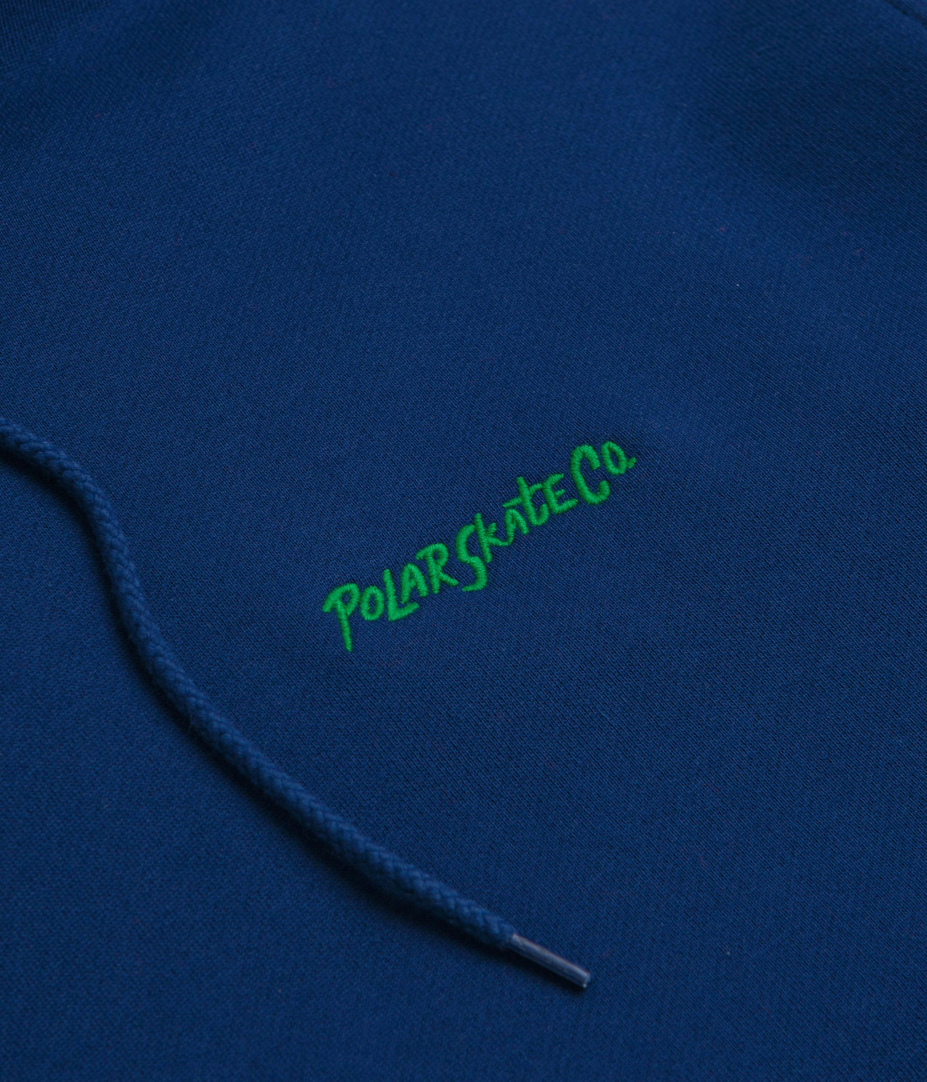 Polar Surf Logo Dave Hoodie - Deep Royal Blue couple's look Layered Look