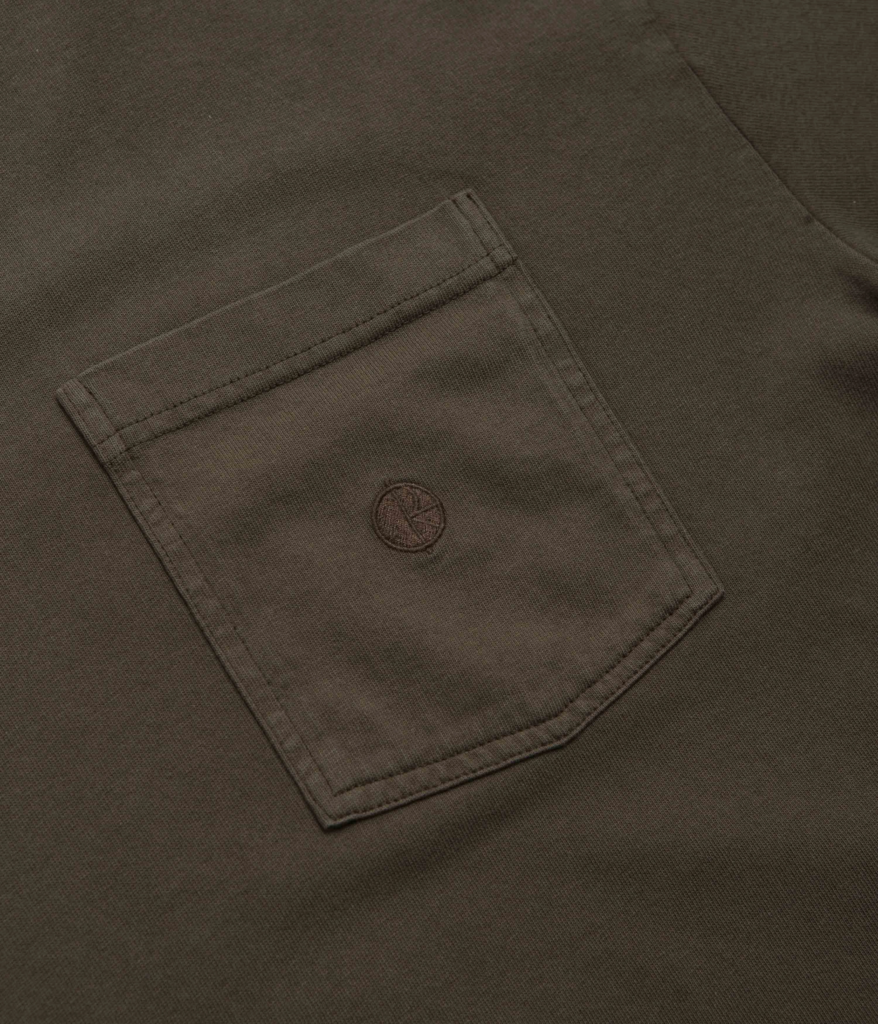 Washable fabric Polar Pocket T-Shirt - Brown