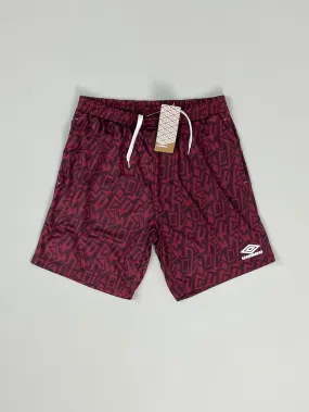 Odor Resistant Finish Travel Essential UMBRO *BNWT* CLARET GRAFFITI SHORTS (MULTIPLE SIZES) WITH POCKETS