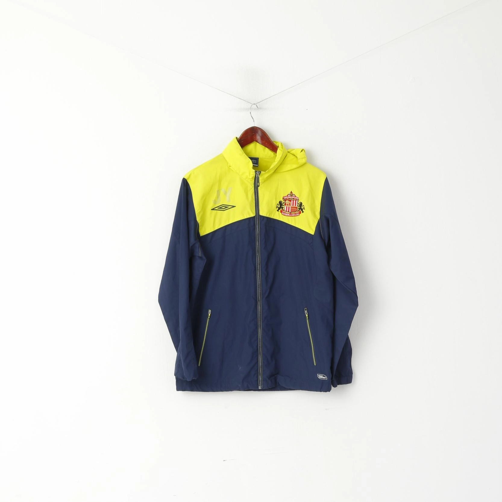suitable for holidays Umbro Men S Jacket Navy Yellow Sunderland Football Zip Up Sportswear Top