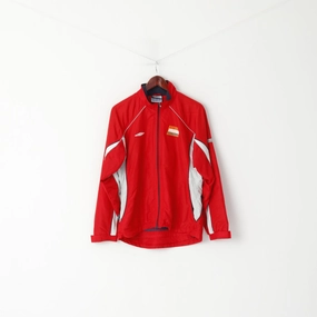 Umbro Men XS Jacket Red Konnerud Idrettslag 1927 Norway Full Zipper Active Top Credit