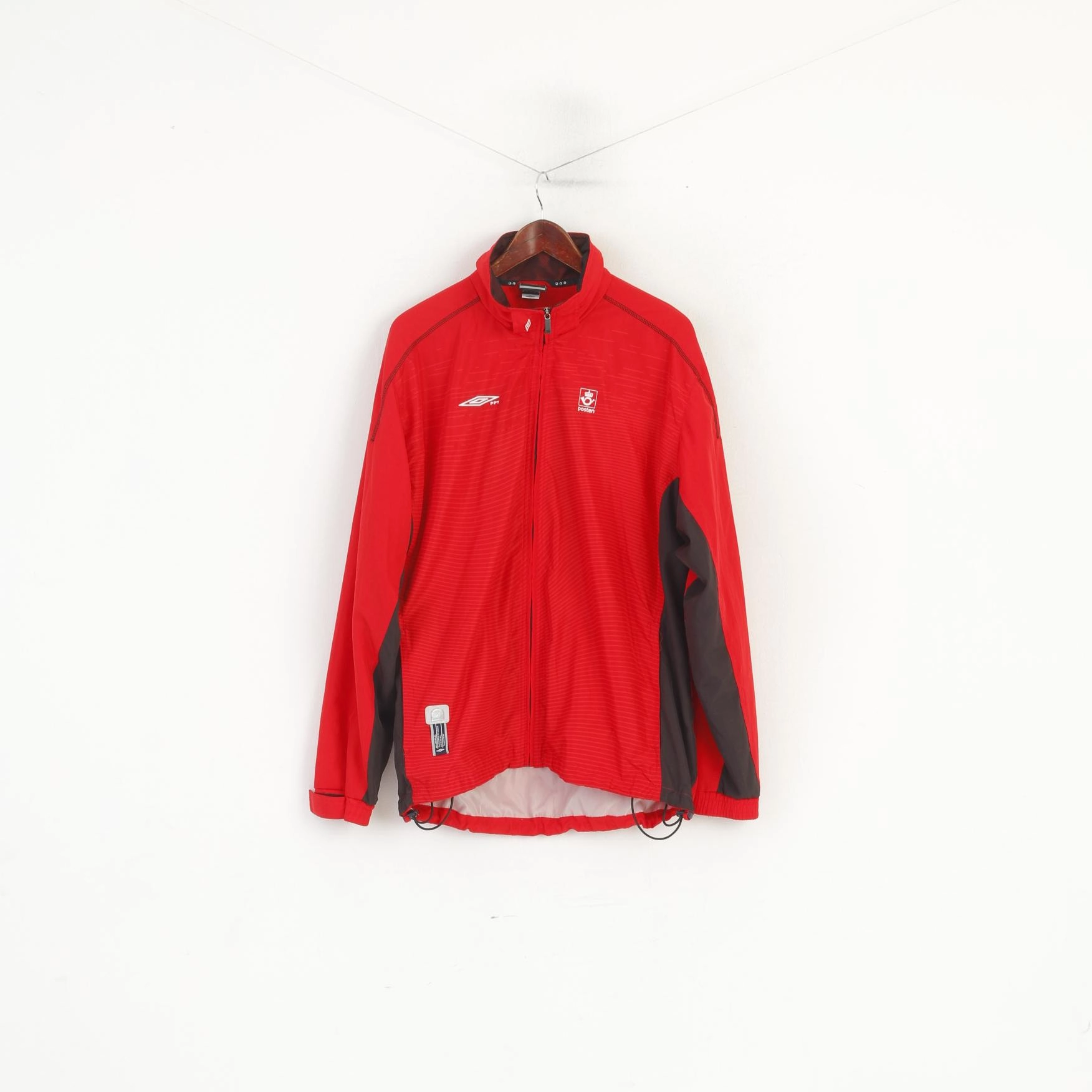 popular among adults Cap Umbro PPT Men L Jacket Red Official Teamwear Full Zip Sportwear Post Top