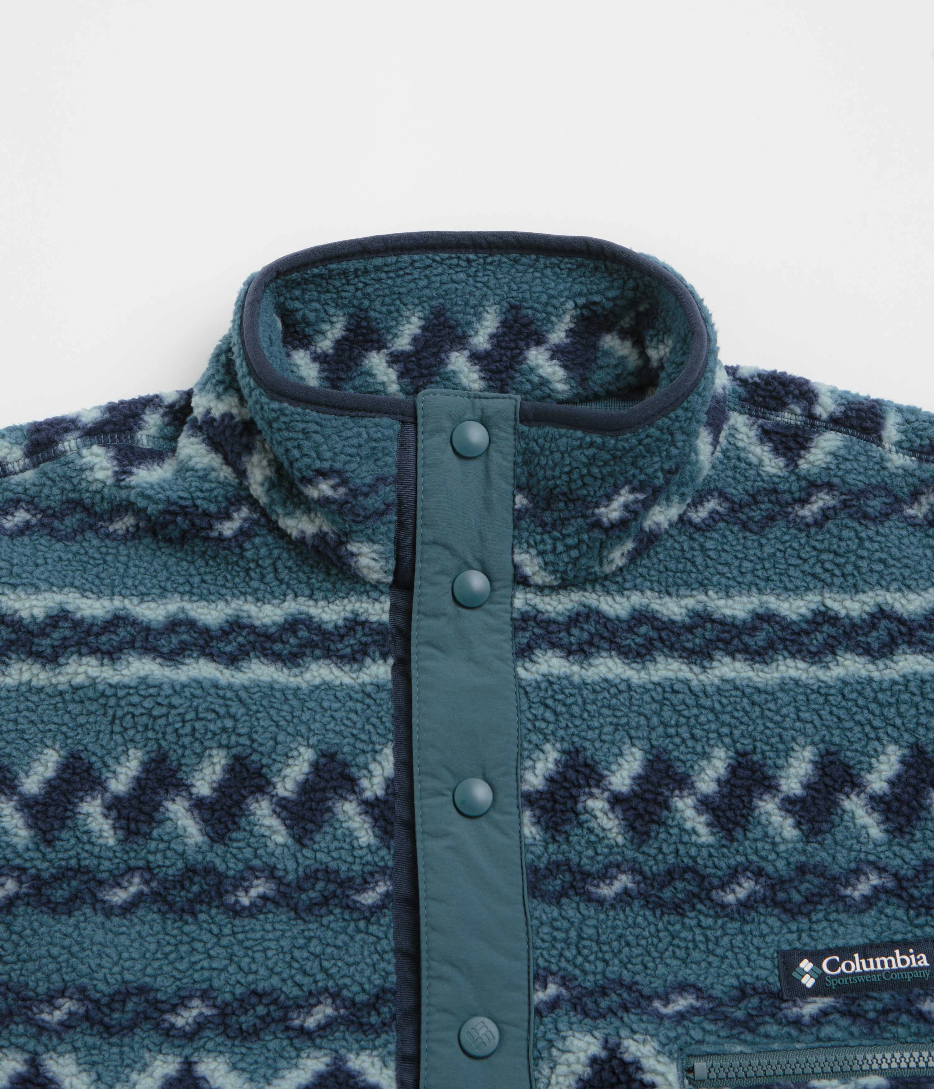 Backcountry Gear Columbia Helvetia II Printed Half Snap Fleece - Everblue / KnitKnot