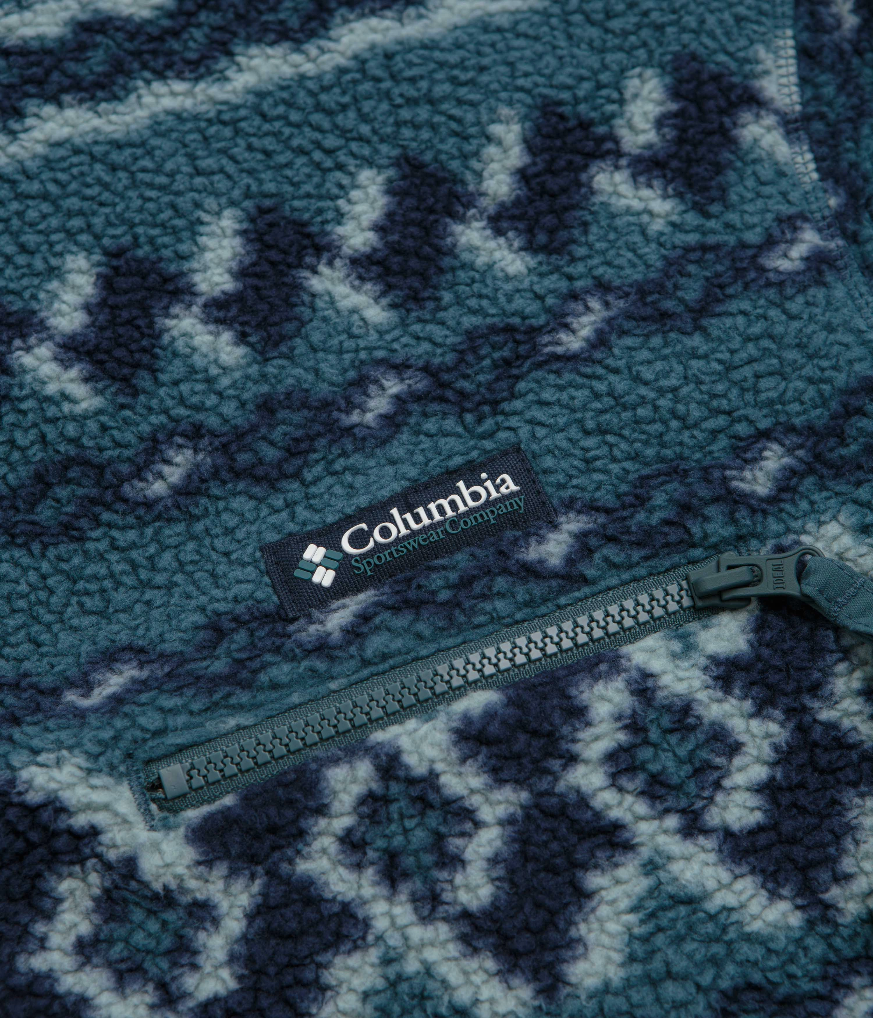 Columbia Helvetia II Printed Half Snap Fleece - Everblue / KnitKnot Daily Outfit Gear