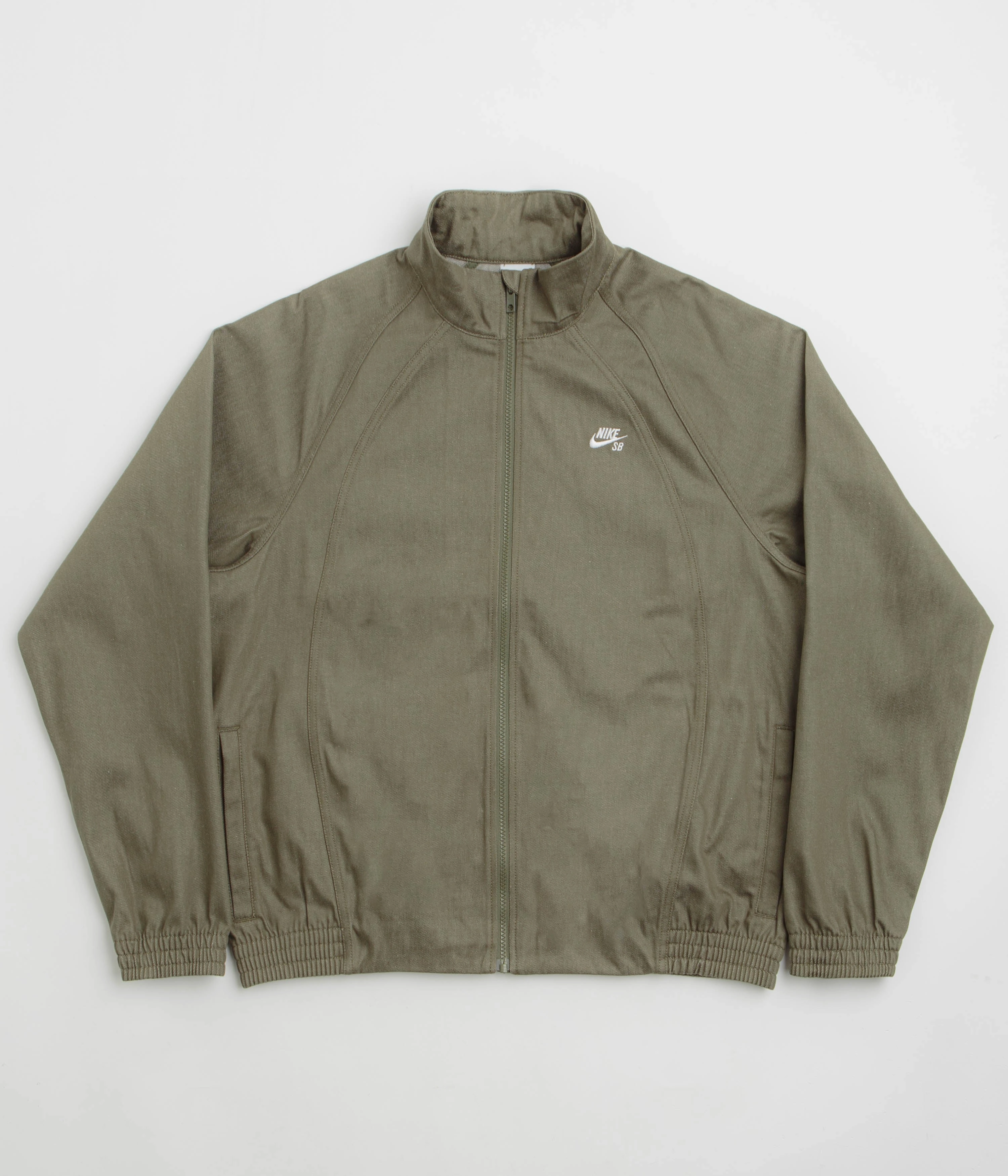 Hardware Nike SB Denim Track Jacket - Medium Olive / White