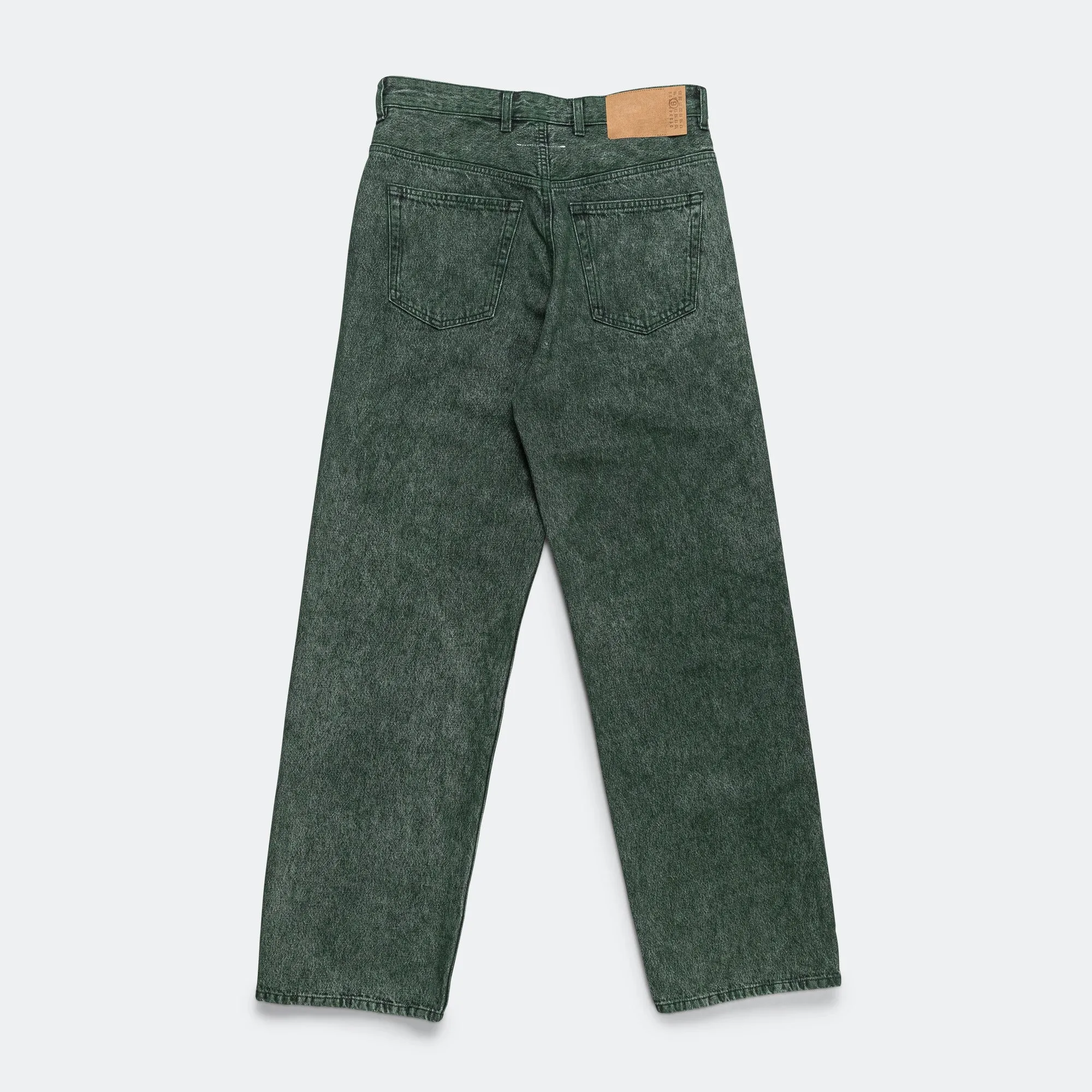 Work Outfit Spring Mood Trendy 5 Pocket Denim Trousers - Green
