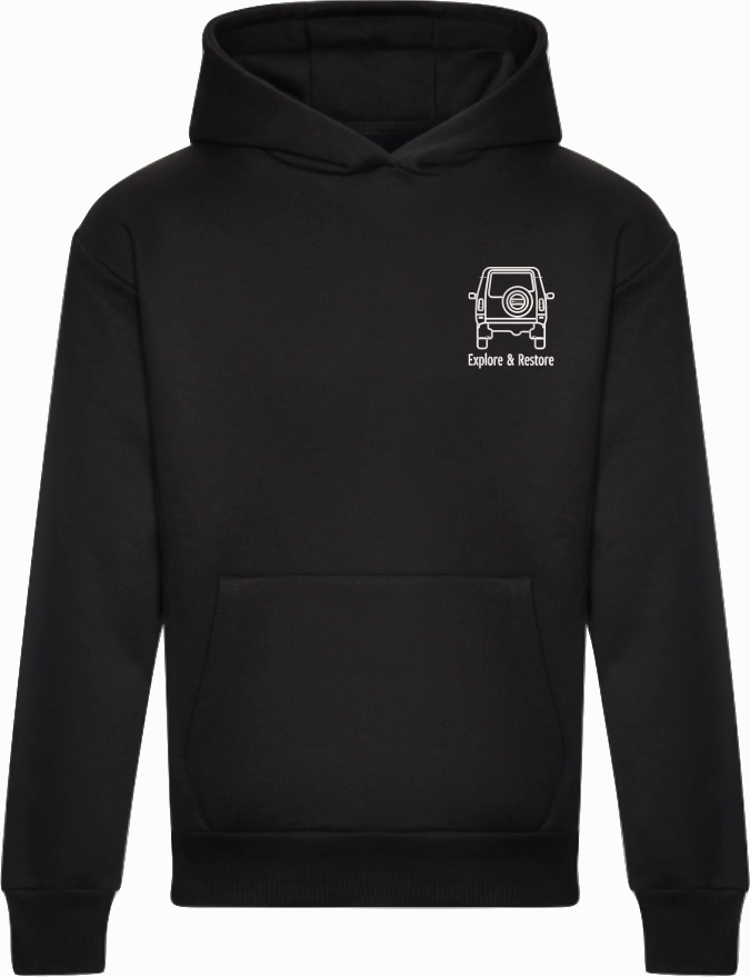 E R Co Back to Basics Hoodie | Black Shape Retention Sport Style