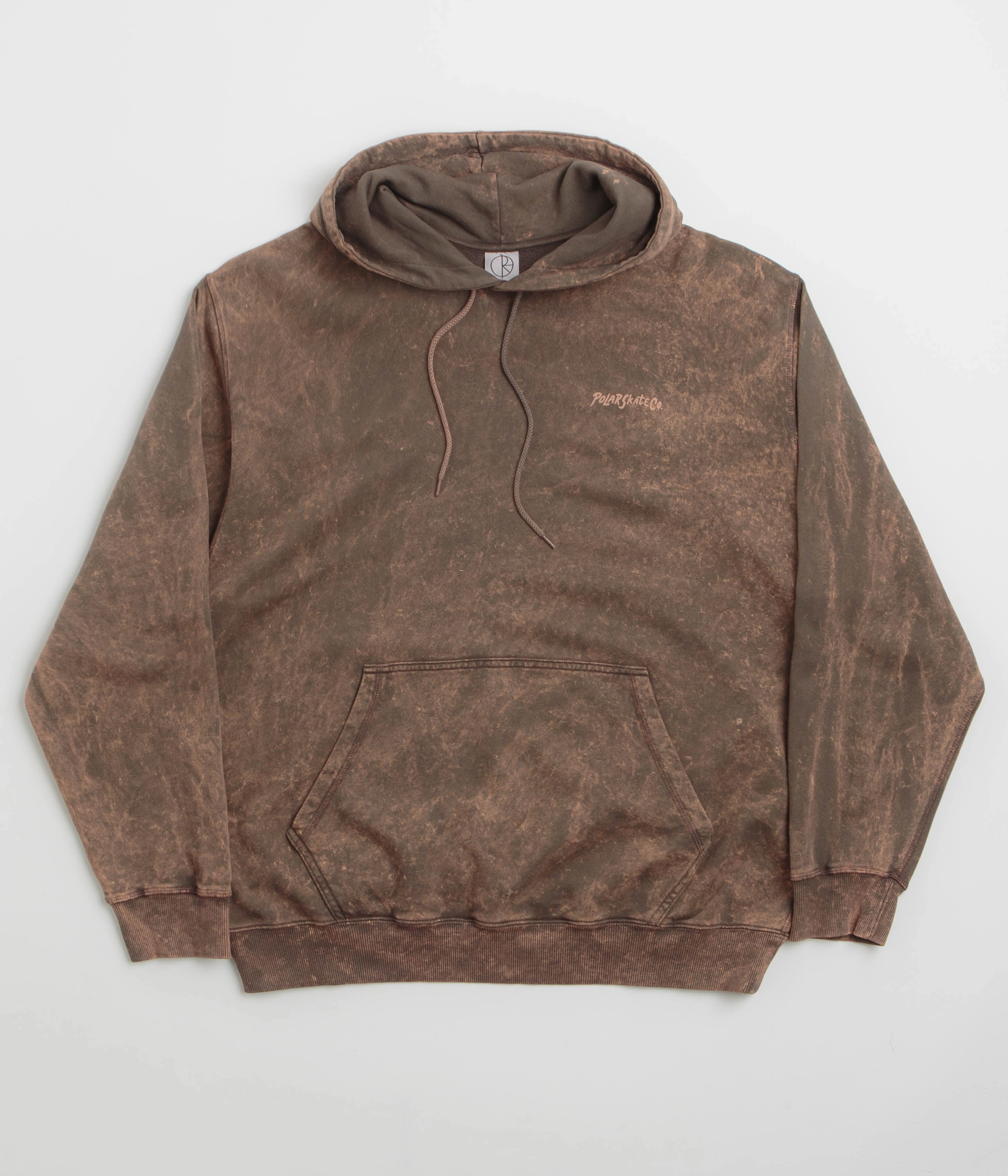 Polar Surf Logo Acid Frank Hoodie - Brown Spider like Street Look