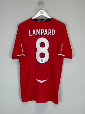 2008/10 ENGLAND LAMPARD #8 AWAY SHIRT (L) UMBRO Tagless Construction