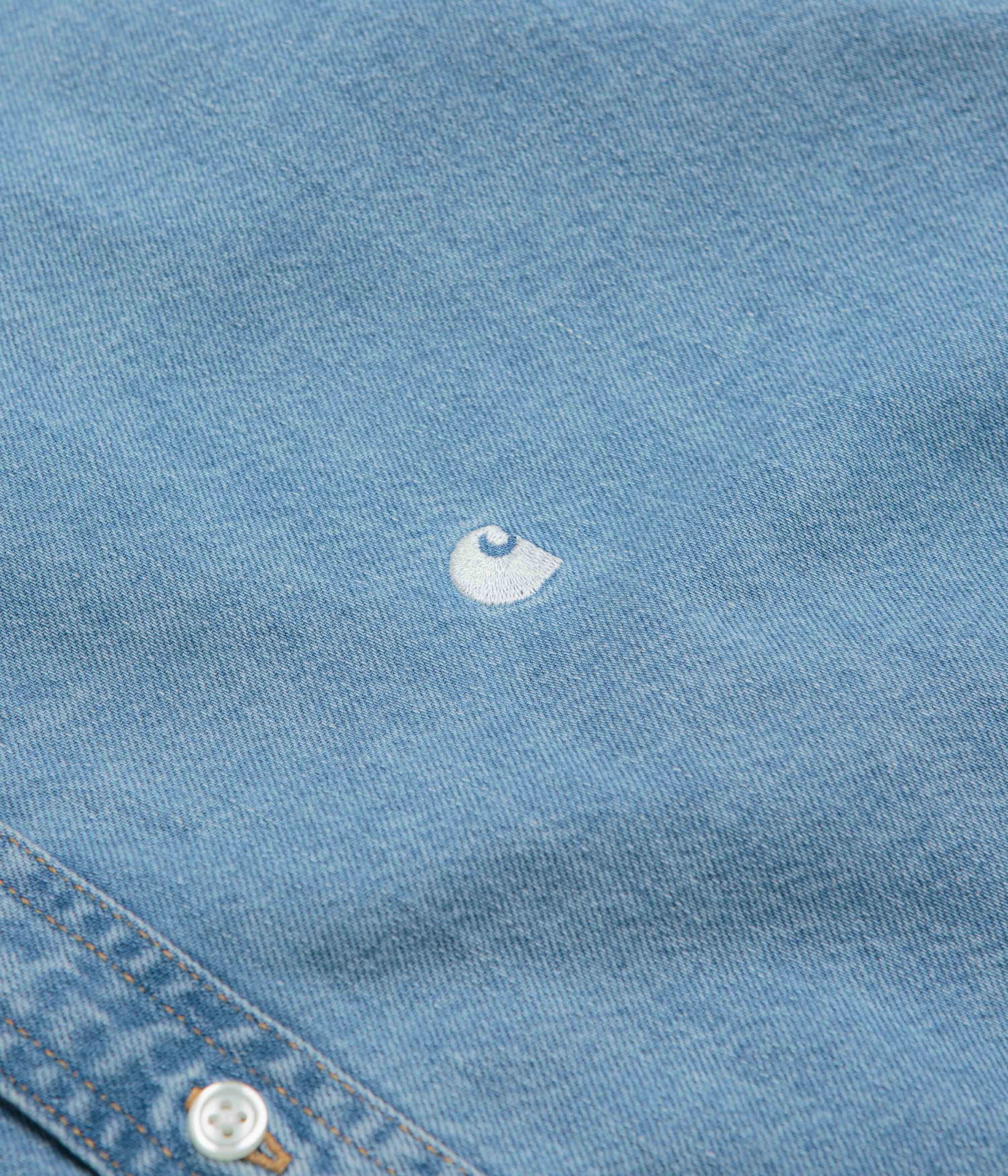 Printed design Effortless Comfort Carhartt Lucas Short Sleeve Shirt - Blue