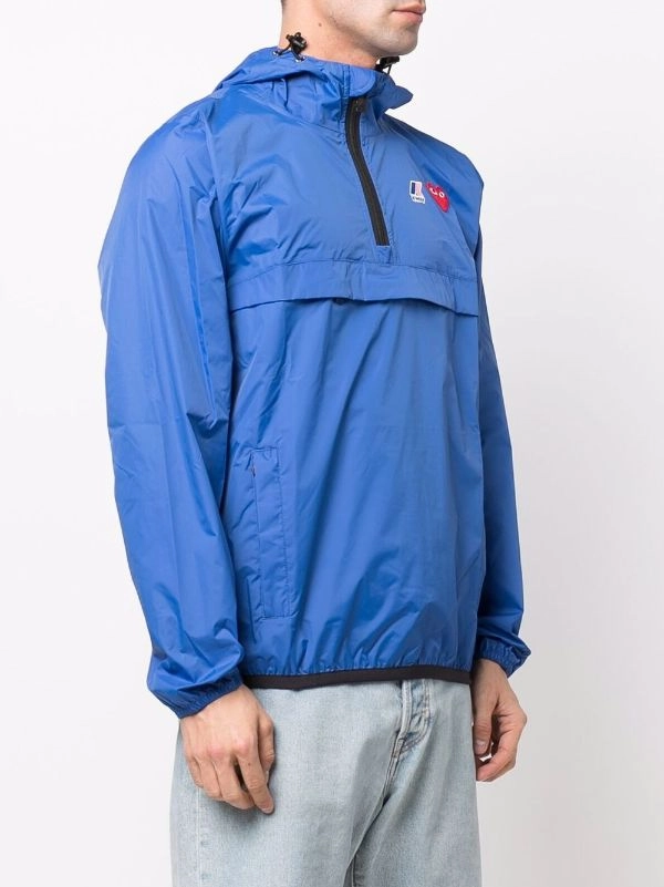 Unisex K-Way Anorak - Blue suitable for fashion contests Windproof Outer Layer