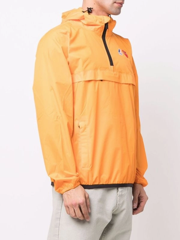 Quick Access Pockets Comfort Fit Unisex K-Way Anorak - Orange