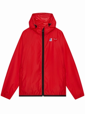 Unisex K-Way Cagoule - Red Durable piece White