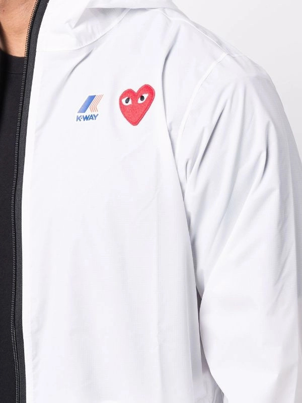 Unisex K-Way Cagoule - White Sports use