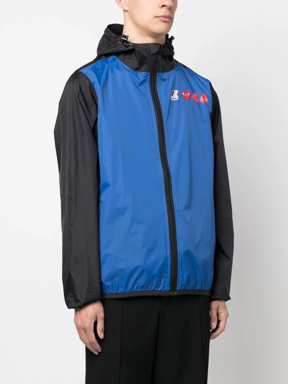 Unisex K-Way Double Colours Cagoule - Blue/Black business people
