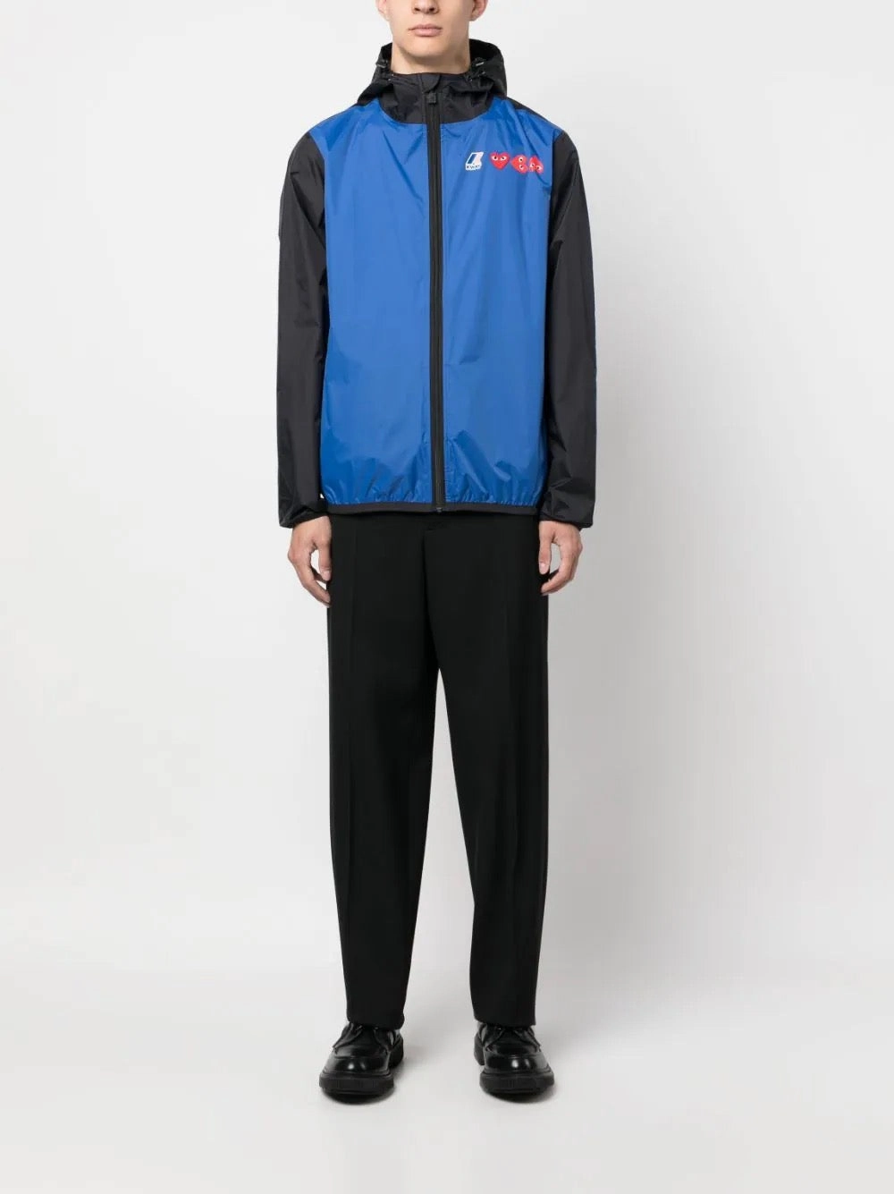 Hiking Vibe Unisex K-Way Double Colours Cagoule - Blue/Black