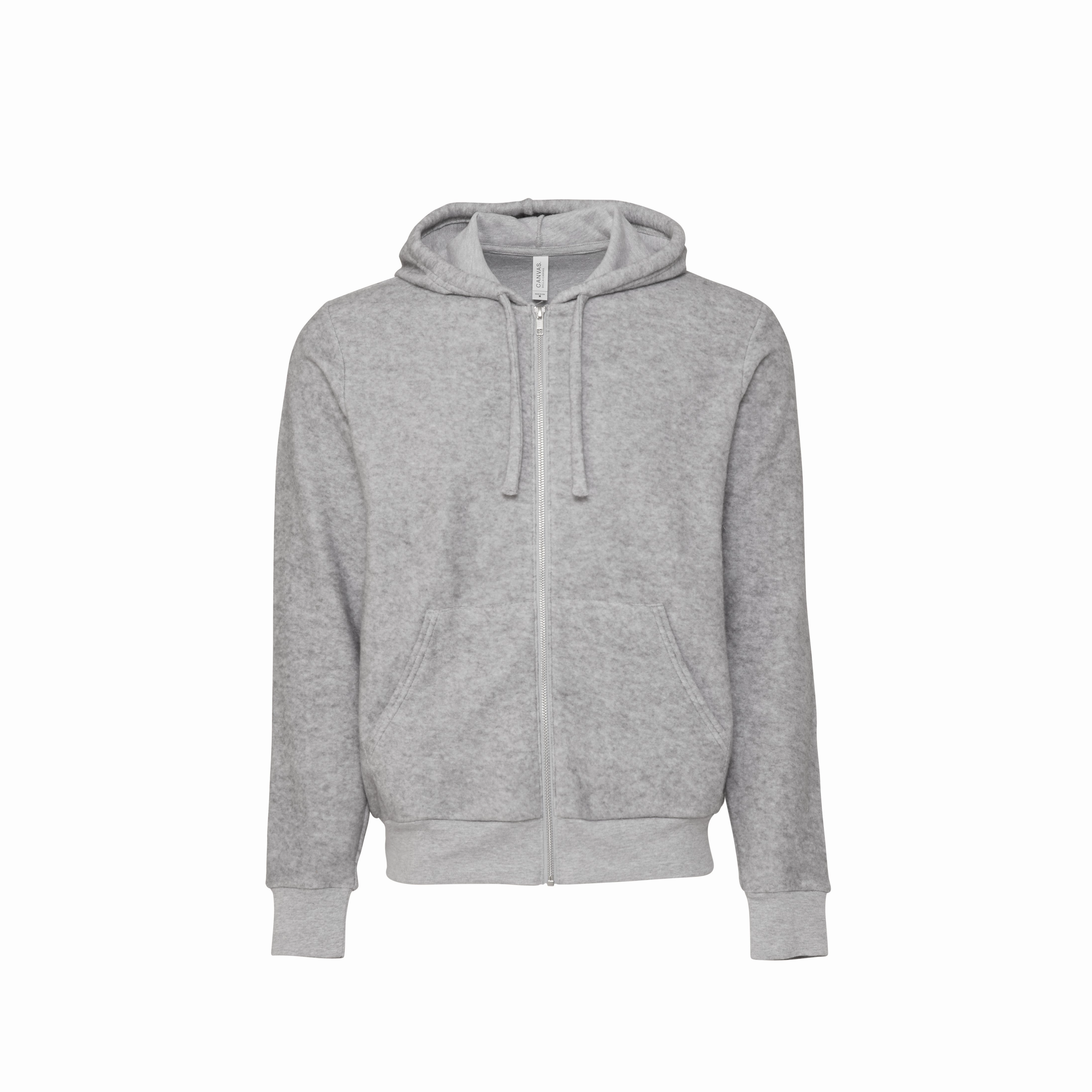 Unisex Sueded Fleece Full-Zip Hoodie | ATHLETIC HEATHER Sustainable Manufacturing Street Day