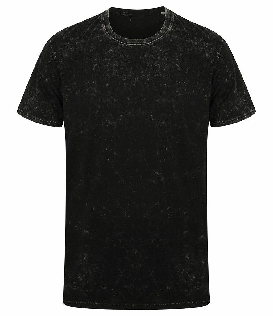 Stylish Details Unisex Washed Band T-Shirt | WASHED BLACK