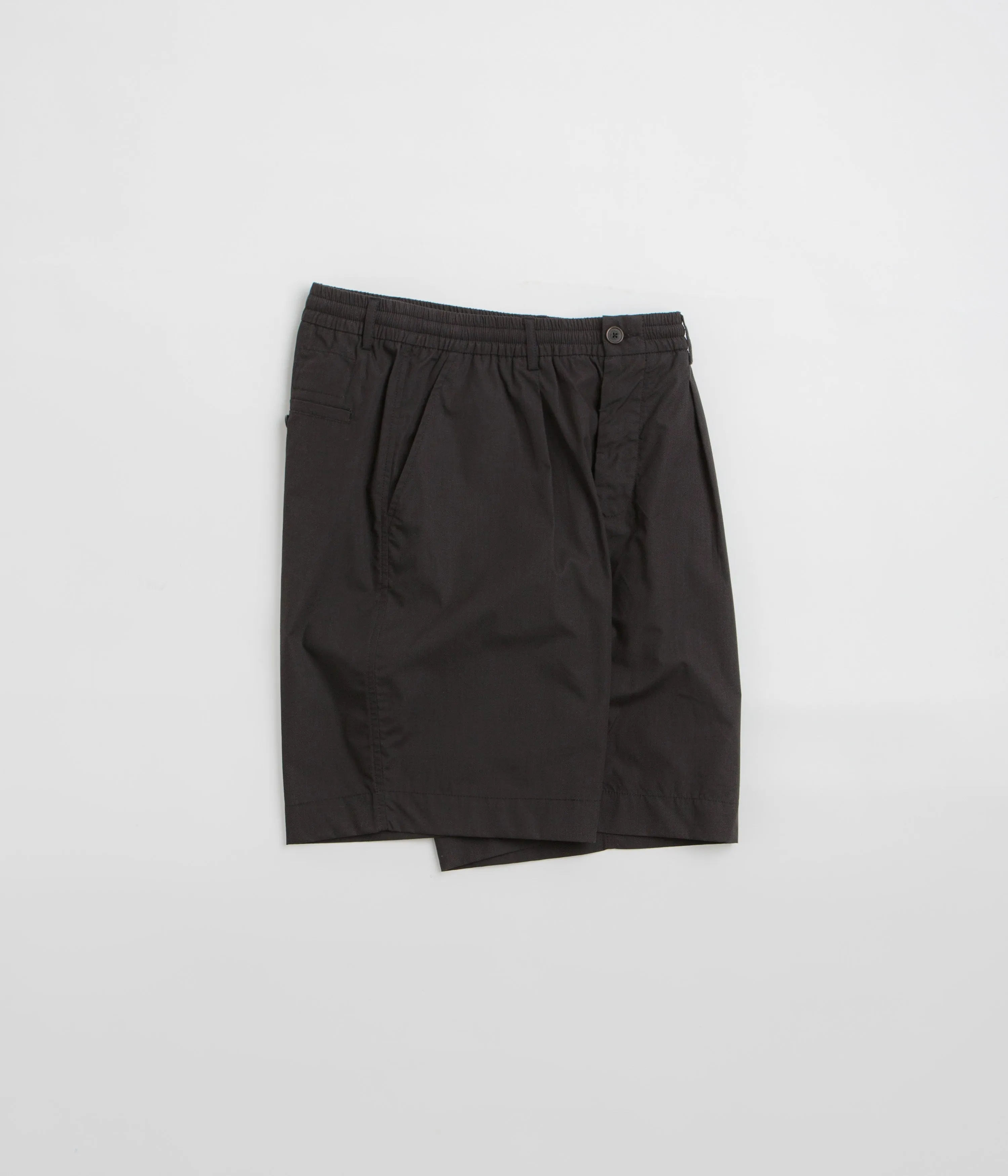 Universal Works Pleated Track Shorts - Black souvenir item