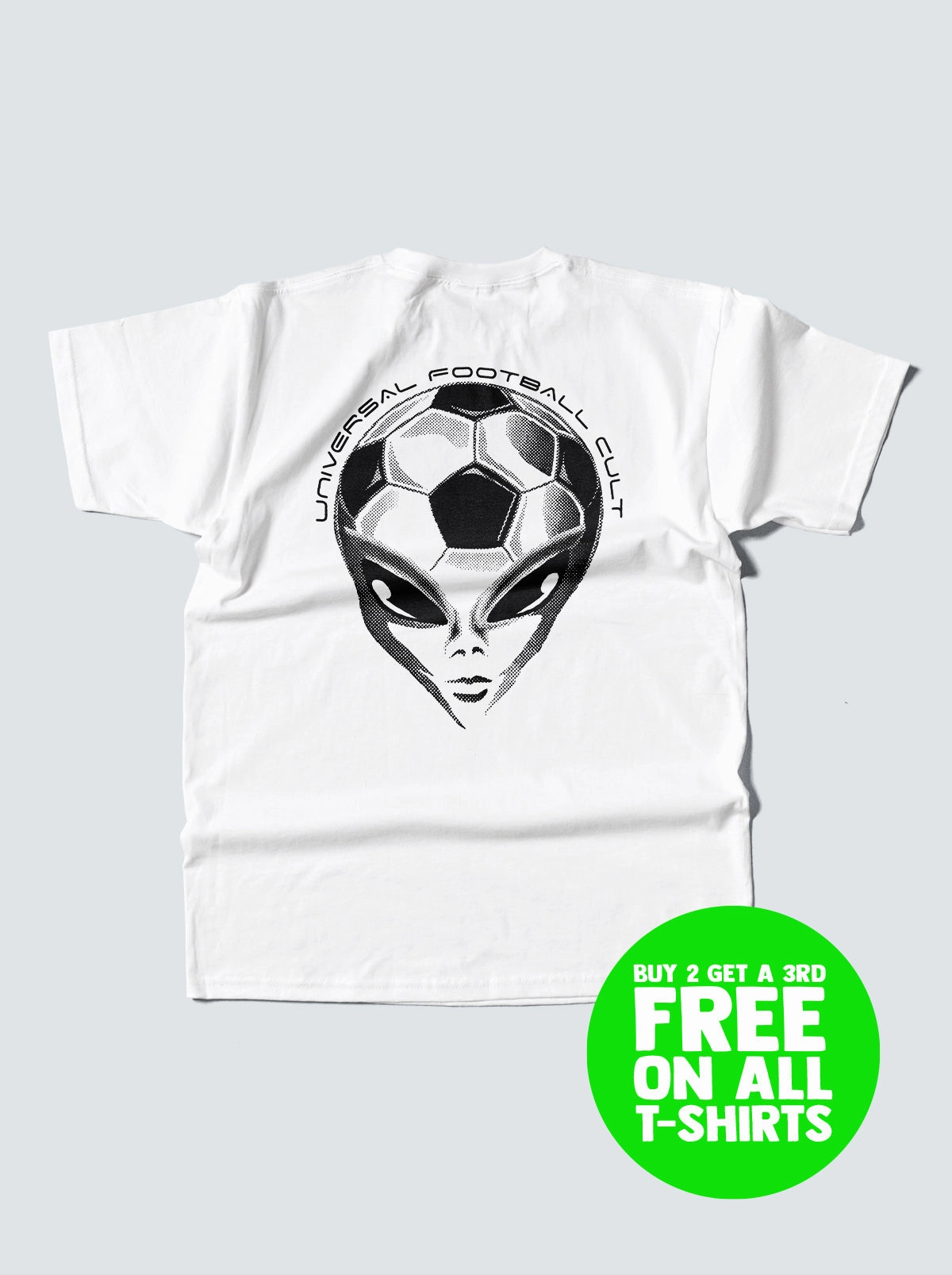 UNIVERSAL FOOTBALL CULT TEE Job Interview Sustainable Production Process
