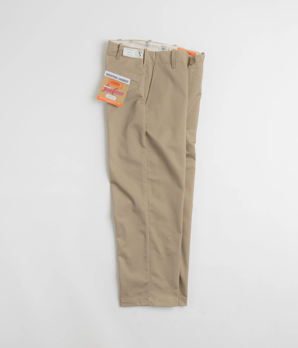 Simple Comfort Wear Recycled fibers Universal Overall Type.04 Wide Pants - C Beige