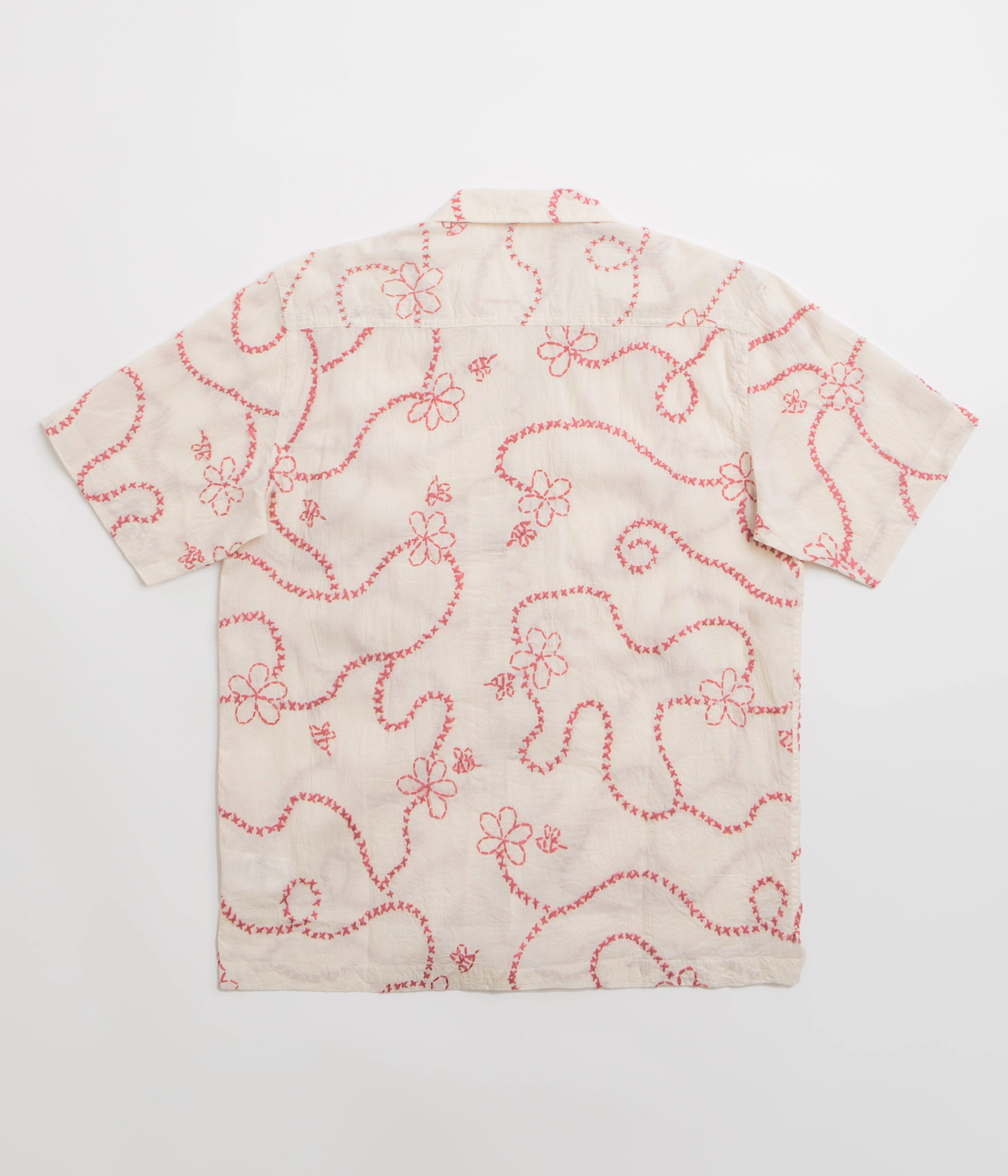 Universal Works Camp Shirt - Ecru Terracotta birthday party Durable Buttons