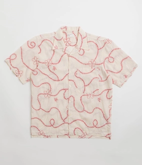 Contemporary Style All-Season Wear Universal Works Camp Shirt - Ecru Terracotta