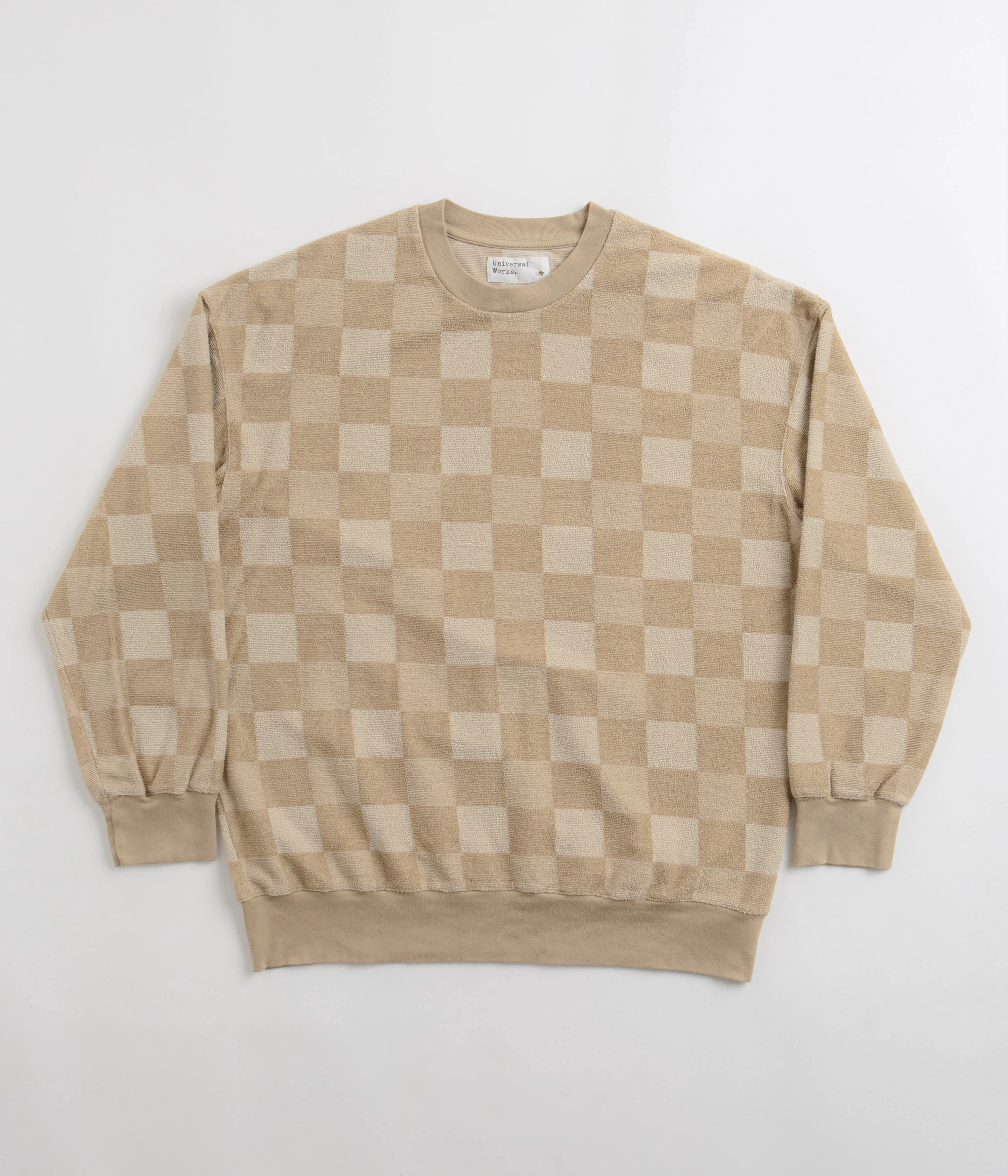 Weekend Minimal Universal Works Loose Crewneck Sweatshirt - Sand