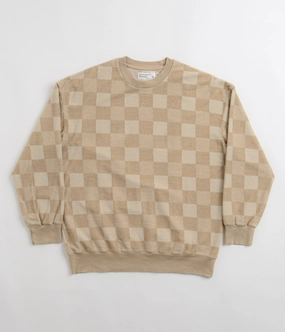 Weekend Minimal Universal Works Loose Crewneck Sweatshirt - Sand
