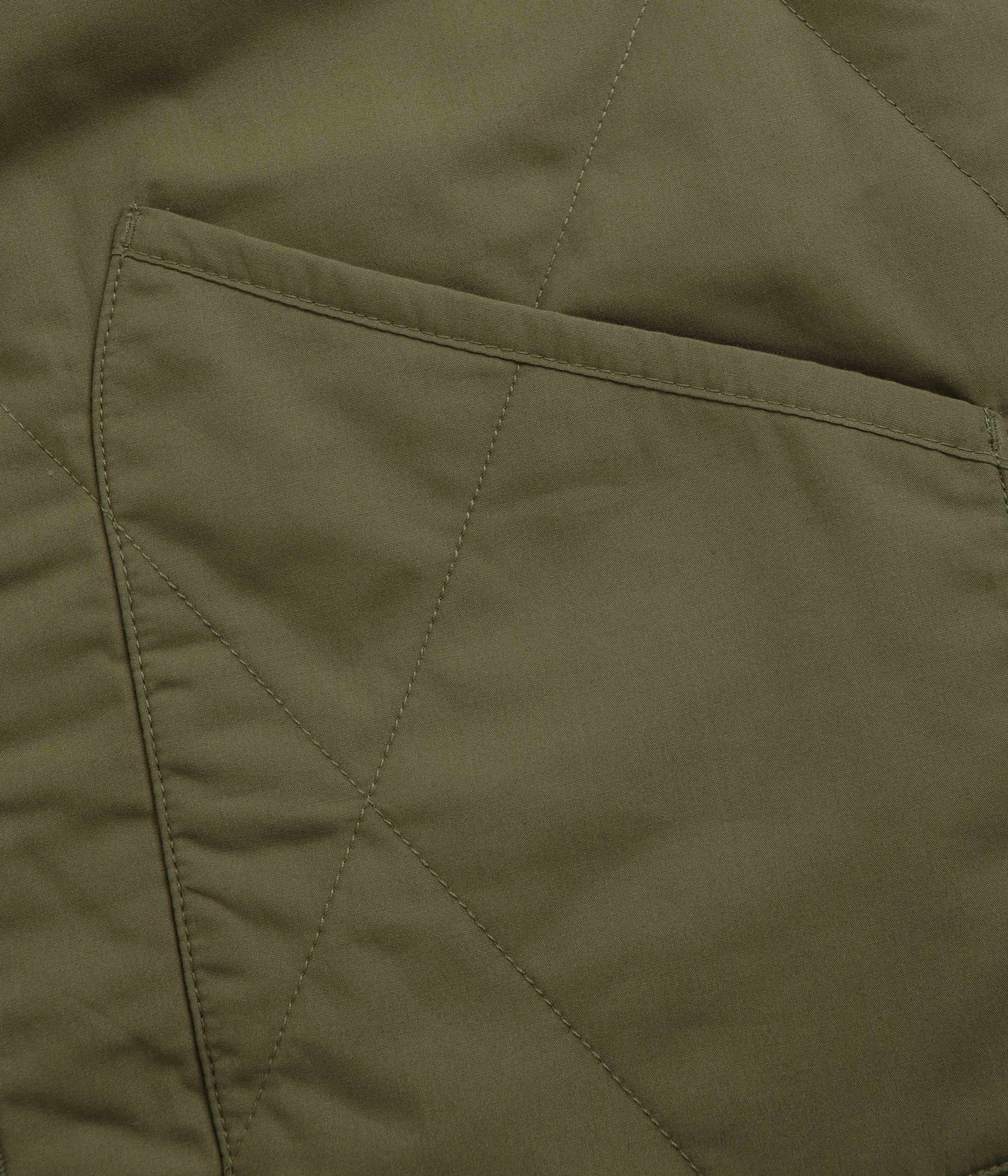 Layer game Universal Works Reversible Military Liner Gilet - Olive / Orange