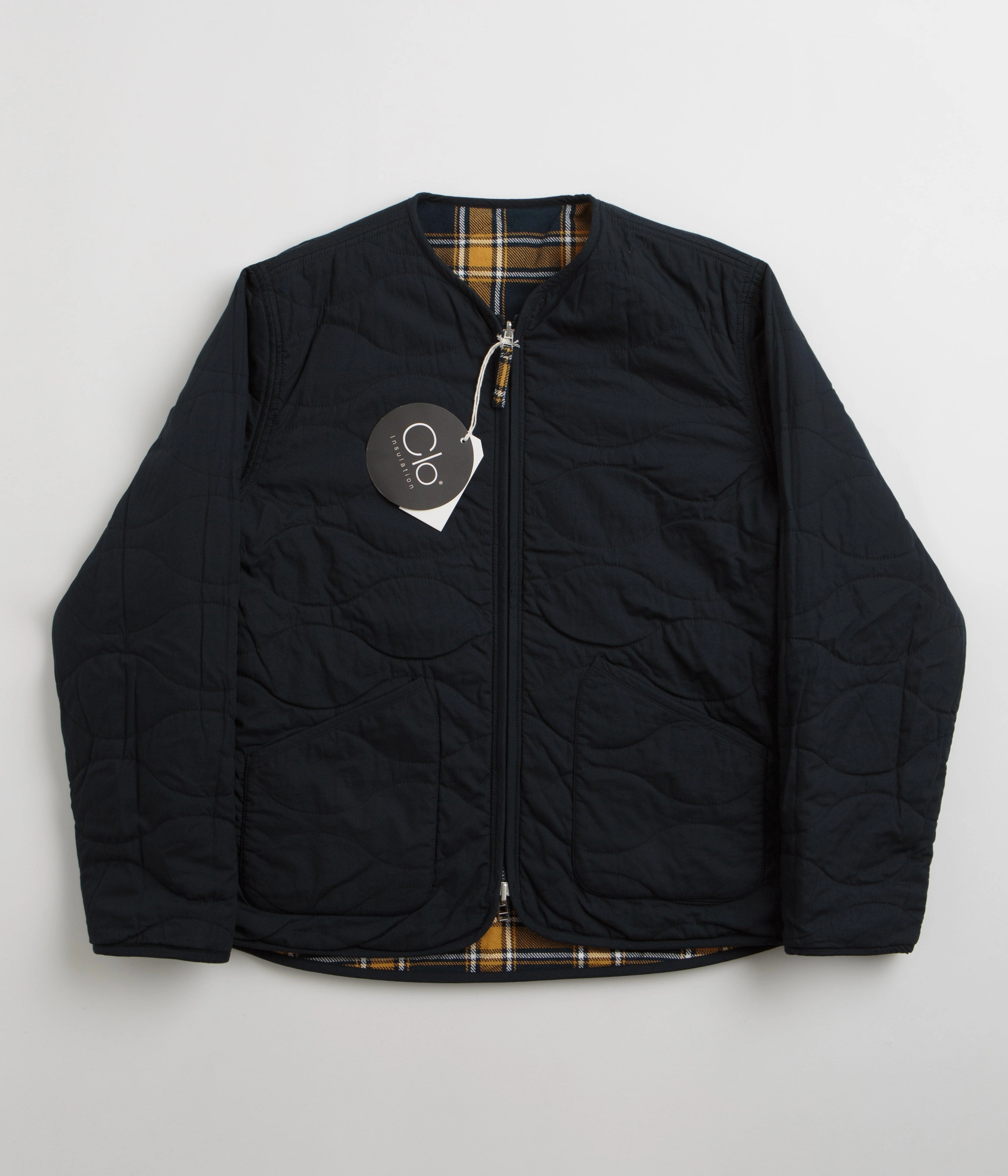 Cool Day Universal Works Reversible Military Liner Jacket - Yellow / Navy