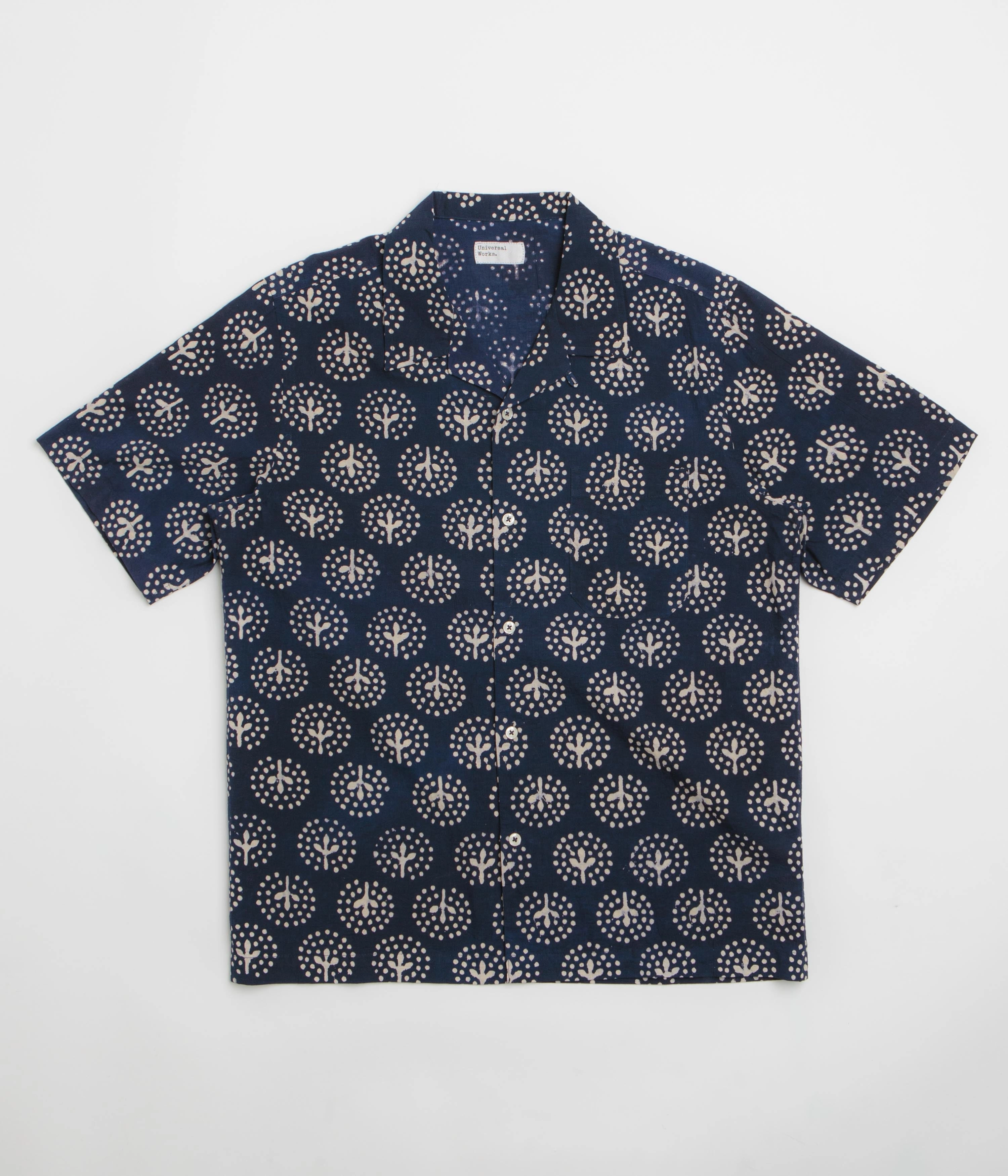 Minimalist Design Universal Works Road Shirt - Navy / Magic Circle