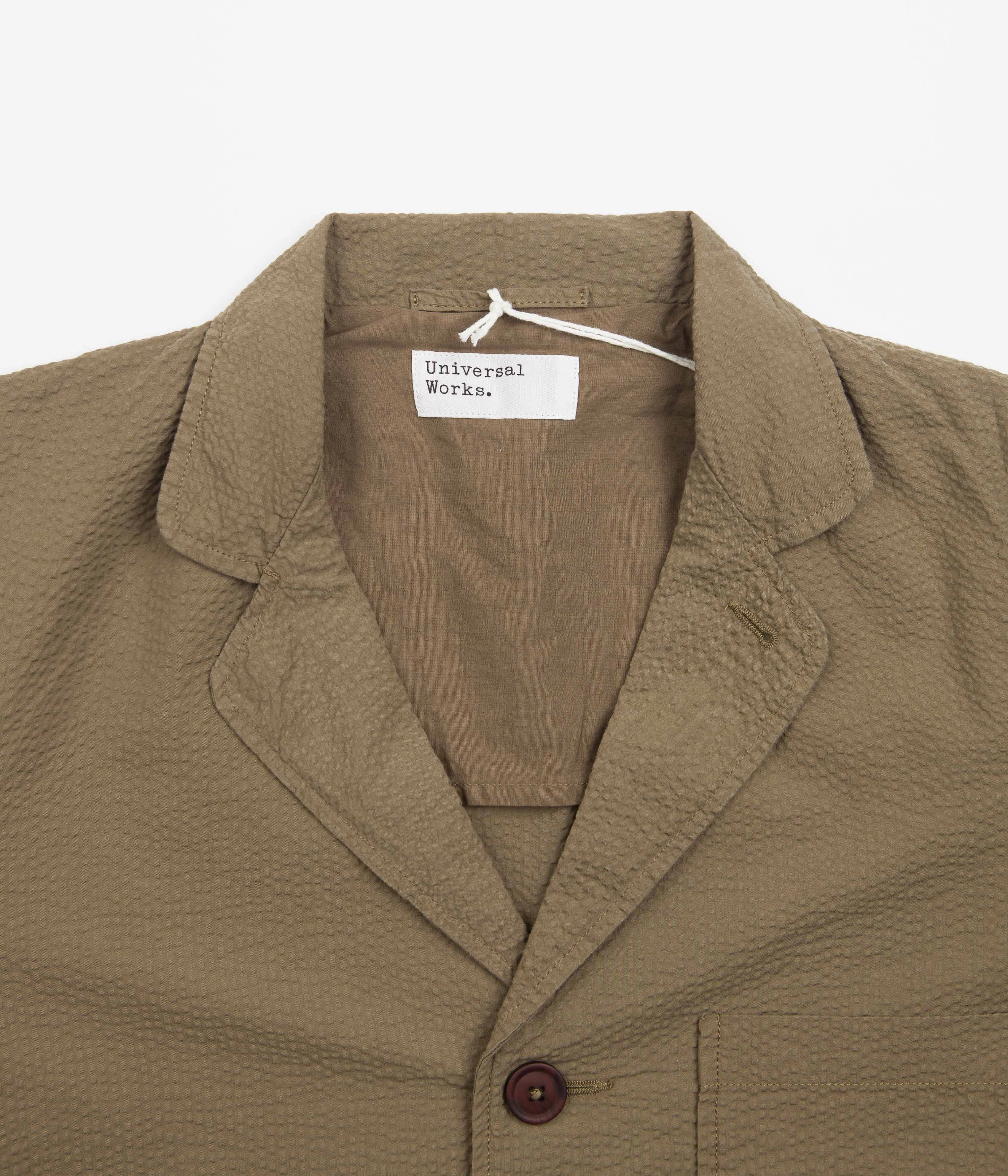 Universal Works Three Button Jacket - Olive Strategy Visa