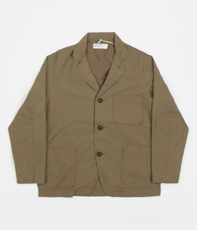 Universal Works Three Button Jacket - Olive Light Function
