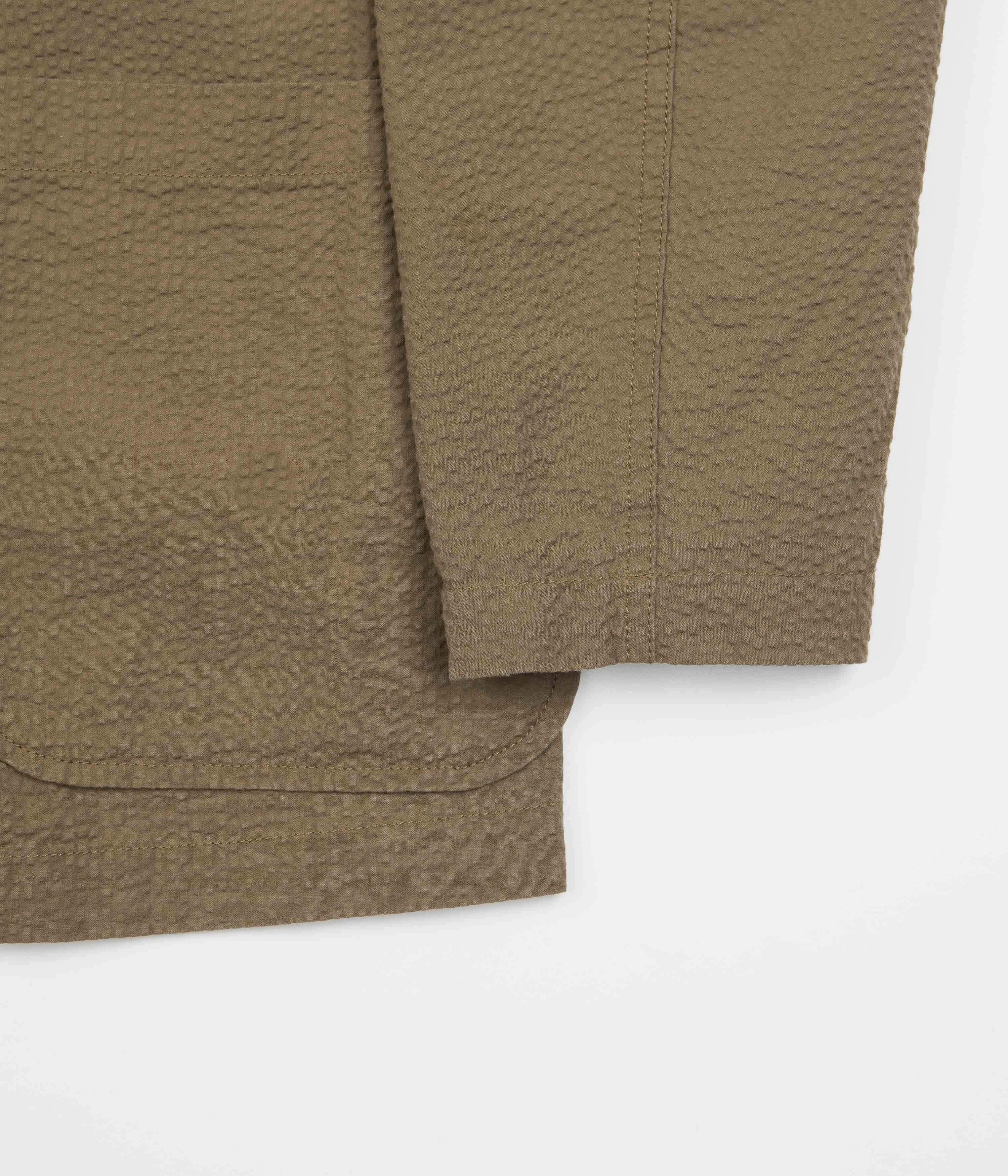 Universal Works Three Button Jacket - Olive Graphic Design