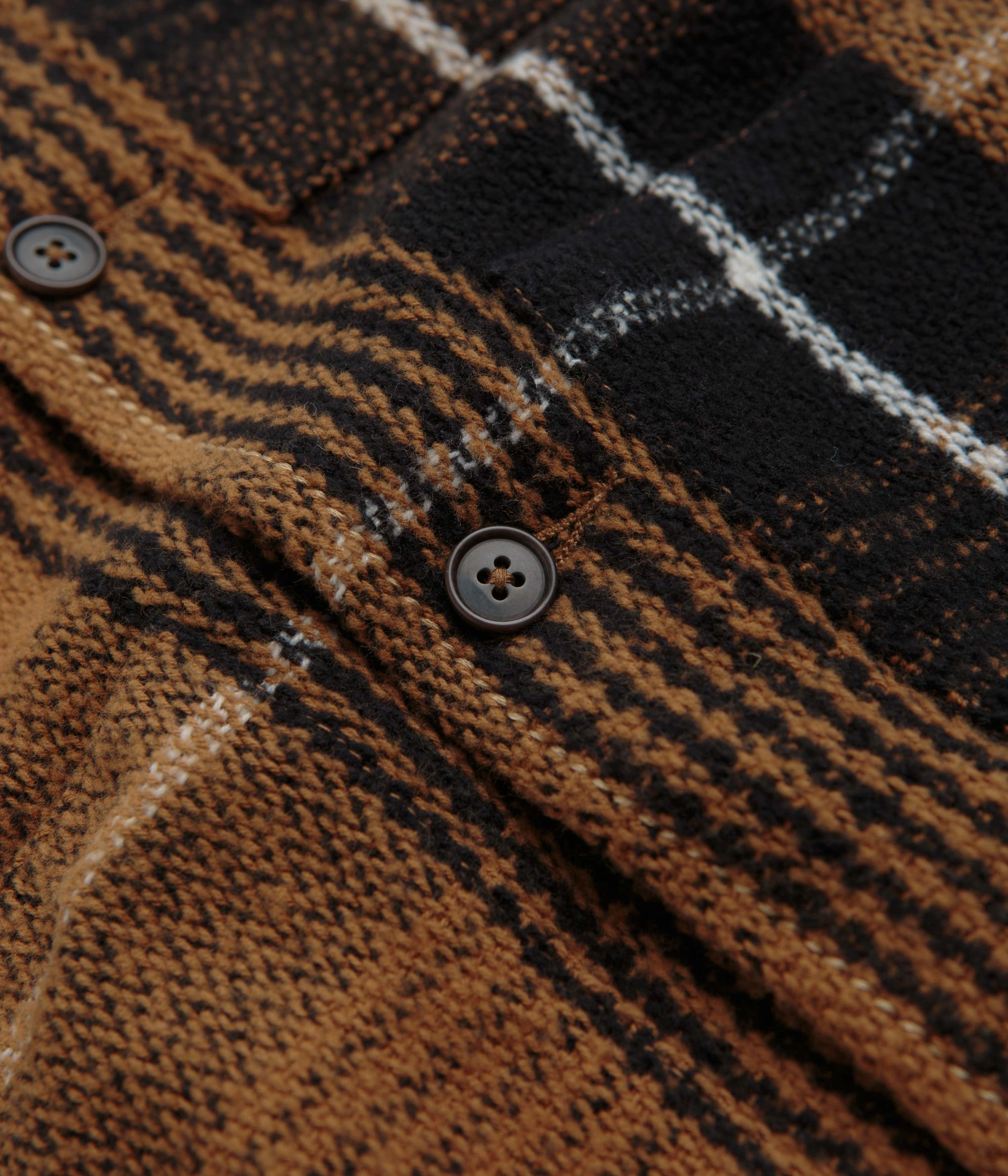 Universal Works Uniform Jacket - Brown Perforated Underarm Vents Quiet Fabric