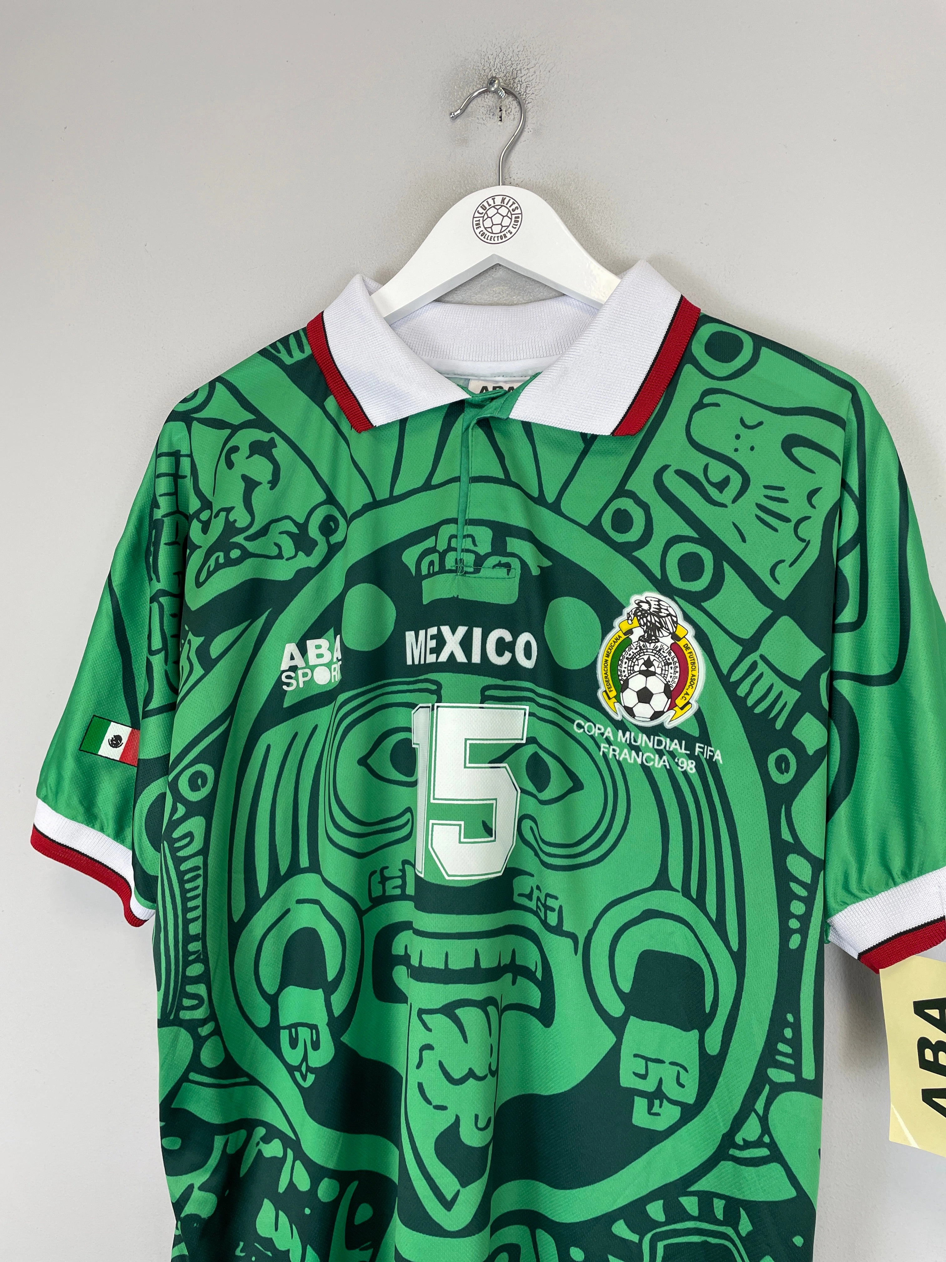 1998 Mexico Hernandez #15 *Reissue* World Cup Edition Home (Multiple) ABA Sport Sublimation Print Ready