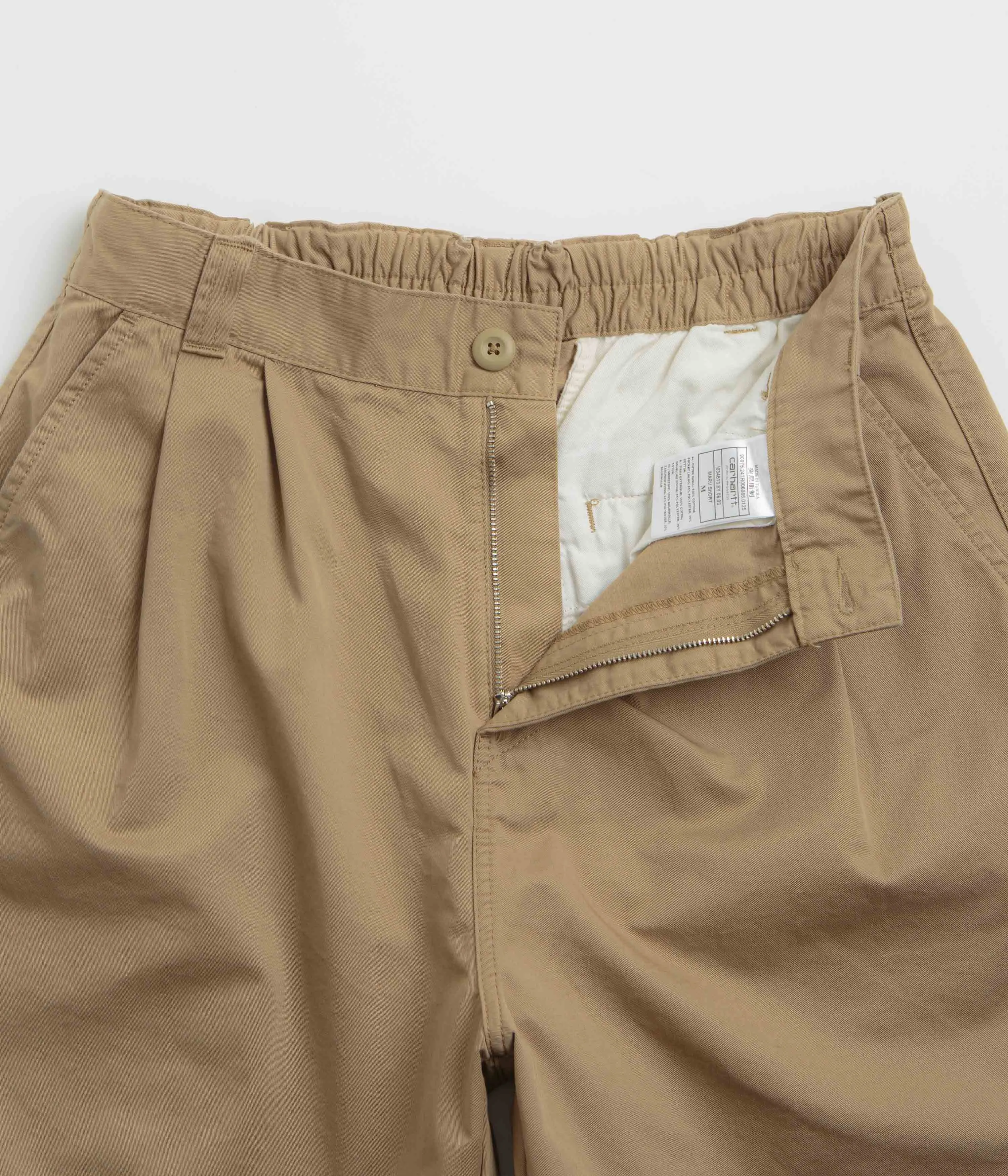 Carhartt Marv Shorts - Leather Stretch waistband