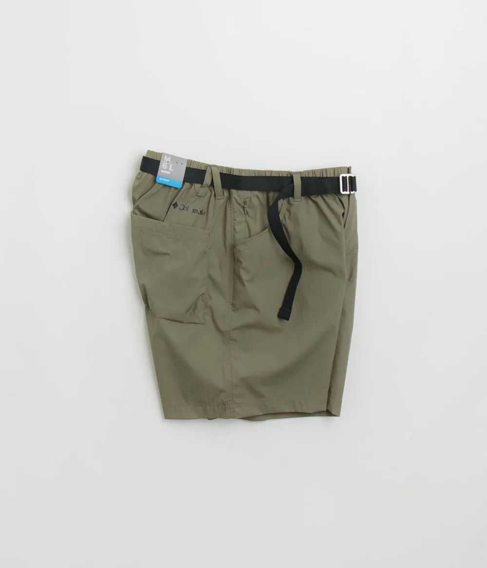 Ergonomic Pattern Cutting Double Layered Hem Columbia Sharpe Canyon Shorts - Stone Green