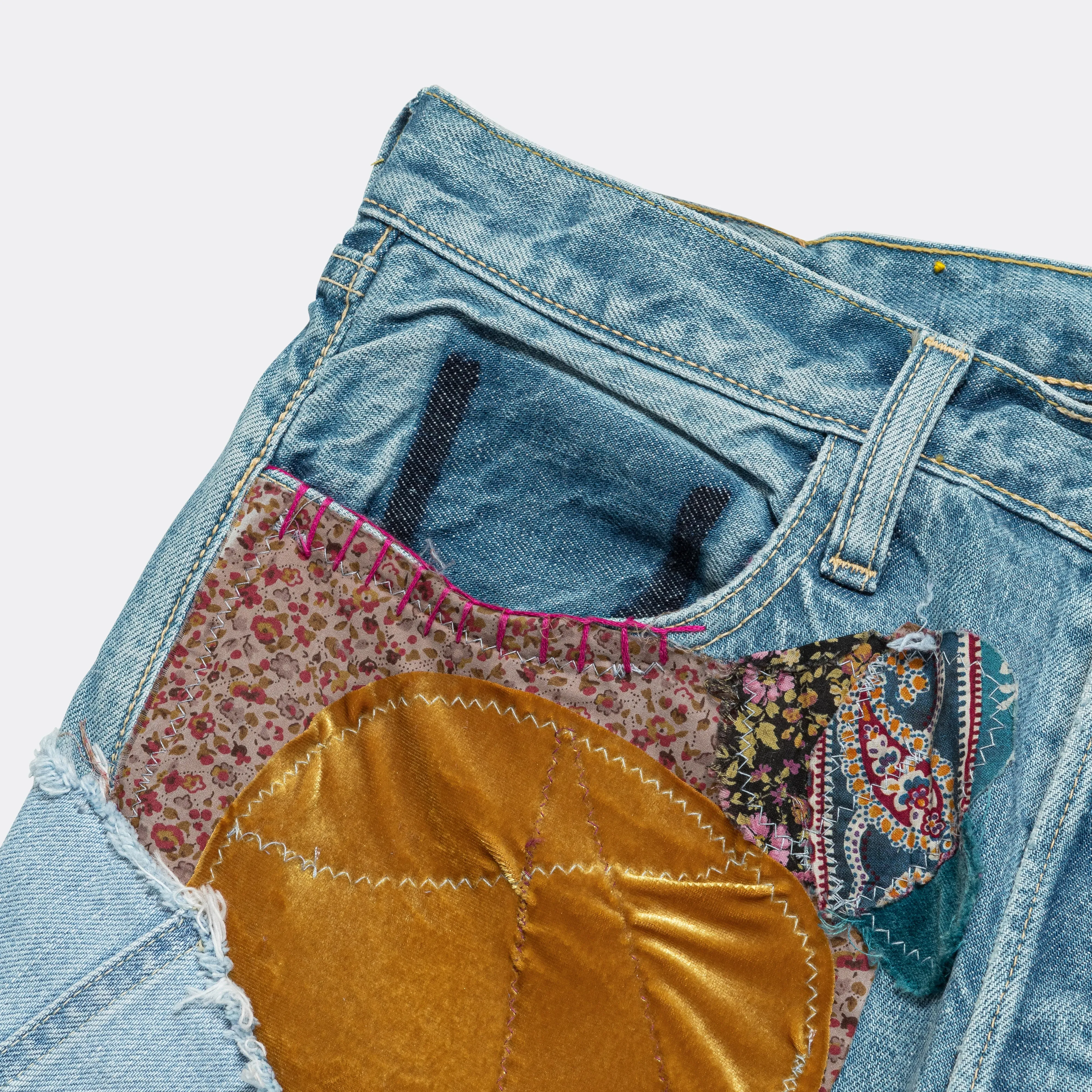 14oz Denim CRAZY EL PASO 5P MONKEY CISCO (HIPPIE) - Pro Neutral Tone Casual Smart Casual Unisex Wear