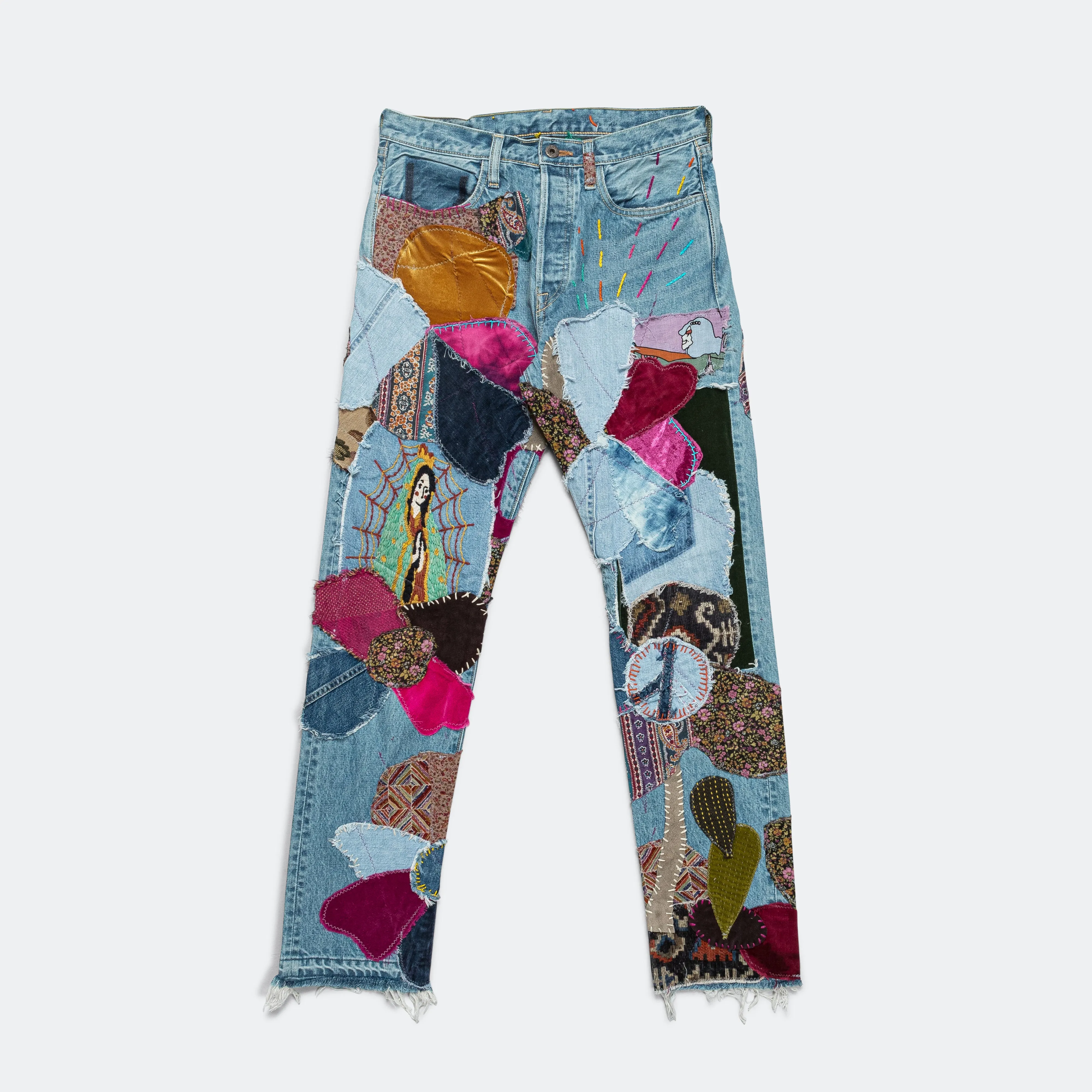 14oz Denim CRAZY EL PASO 5P MONKEY CISCO (HIPPIE) - Pro Tailored Silhouette Eco Friendly Lightweight Modern
