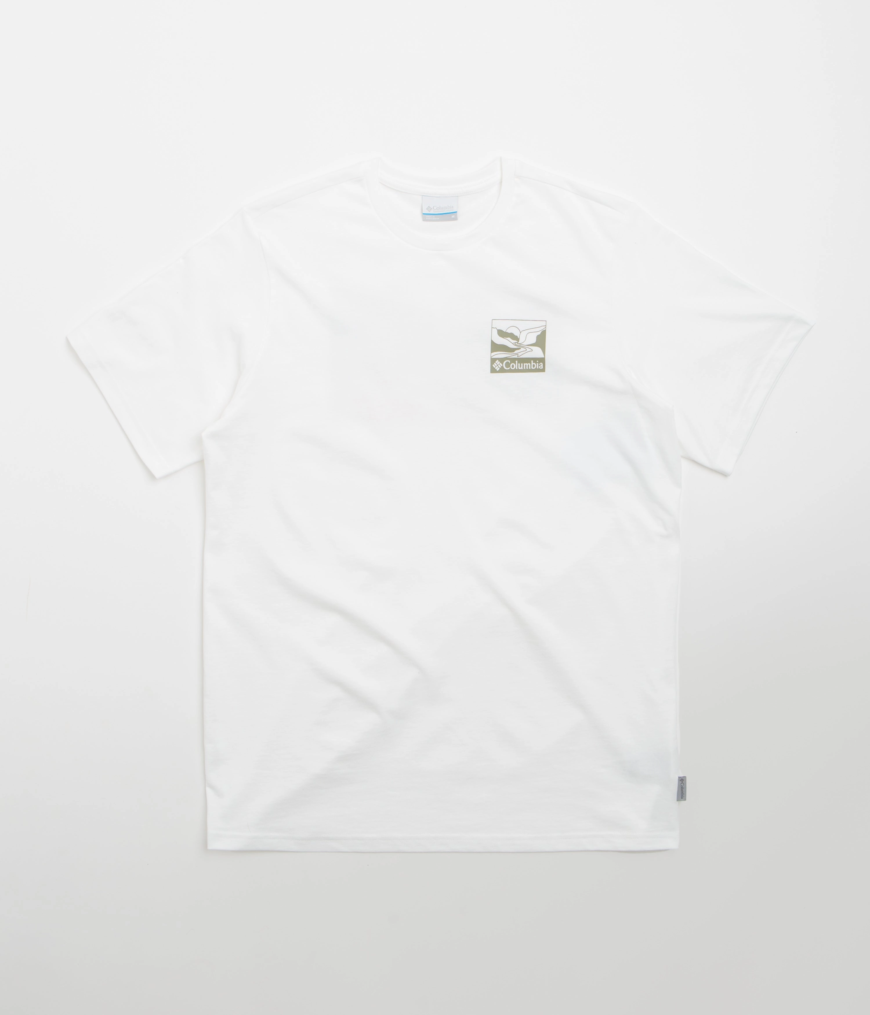 monochromatic Stylish Outfit Columbia Explorers Canyon Back T-Shirt - White / Trailscape