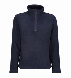 Honestly Made Recycled Half Zip Fleece | NAVY Moisture control