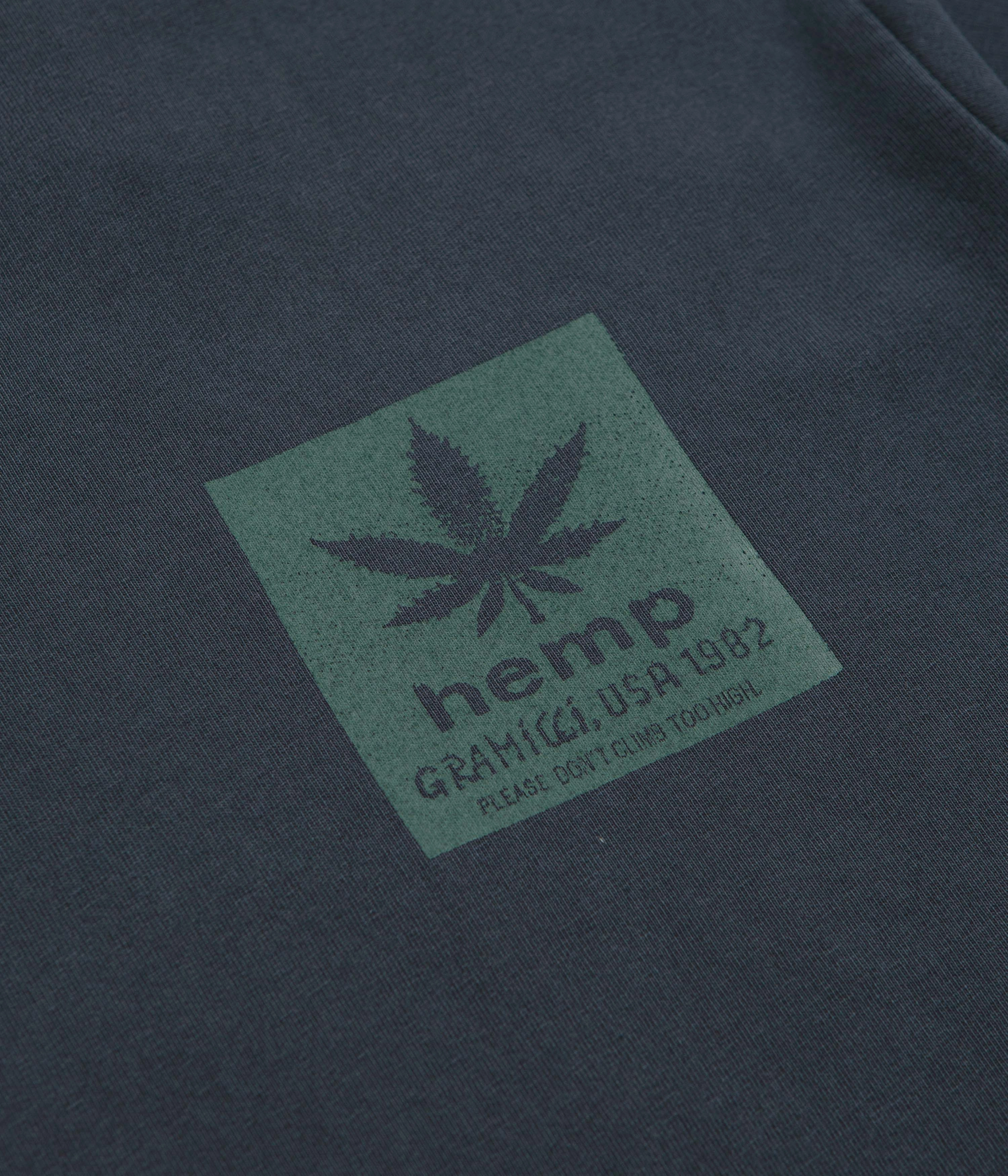 Travel Style Trend Gramicci Hemp T-Shirt - Navy Pigment