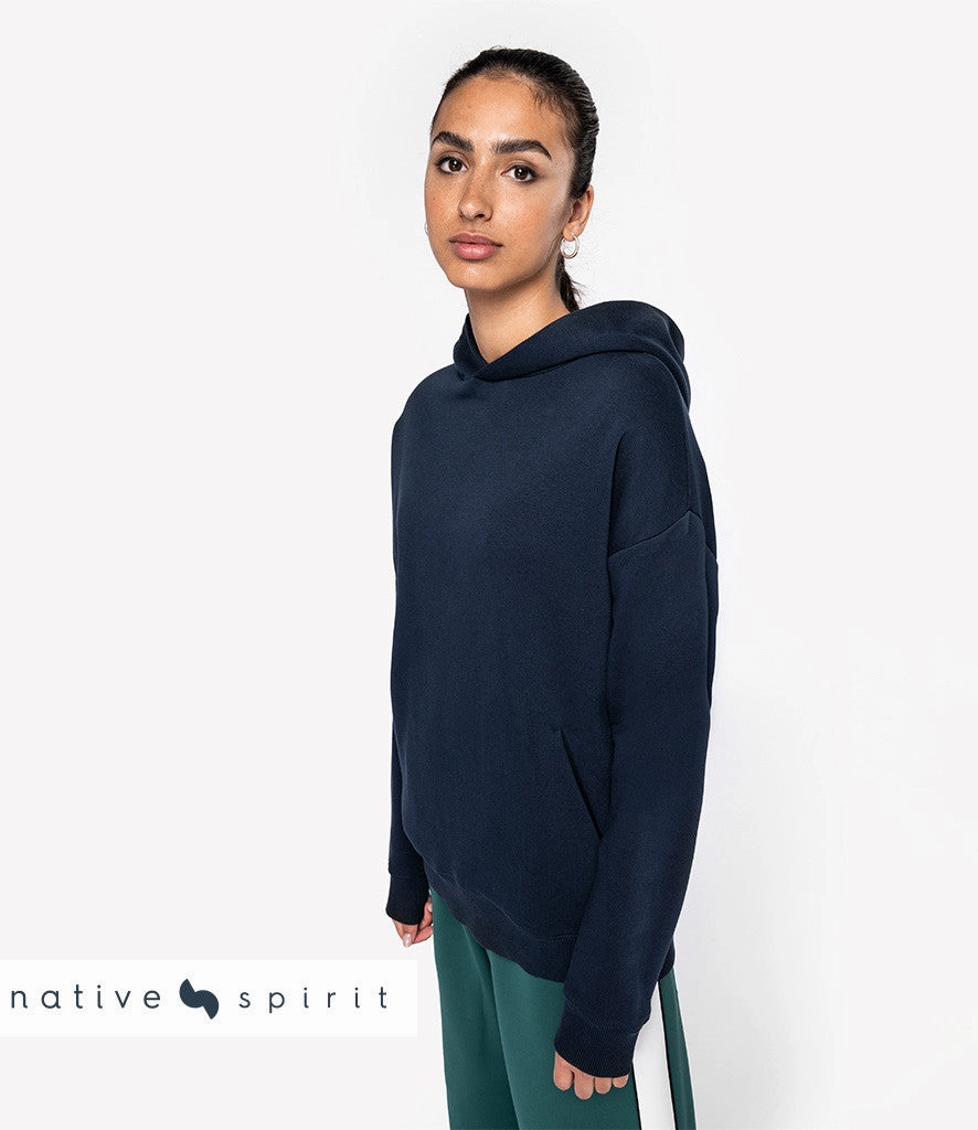 Mole like Solid Color Unisex Oversized Hoodie | JADE GREEN