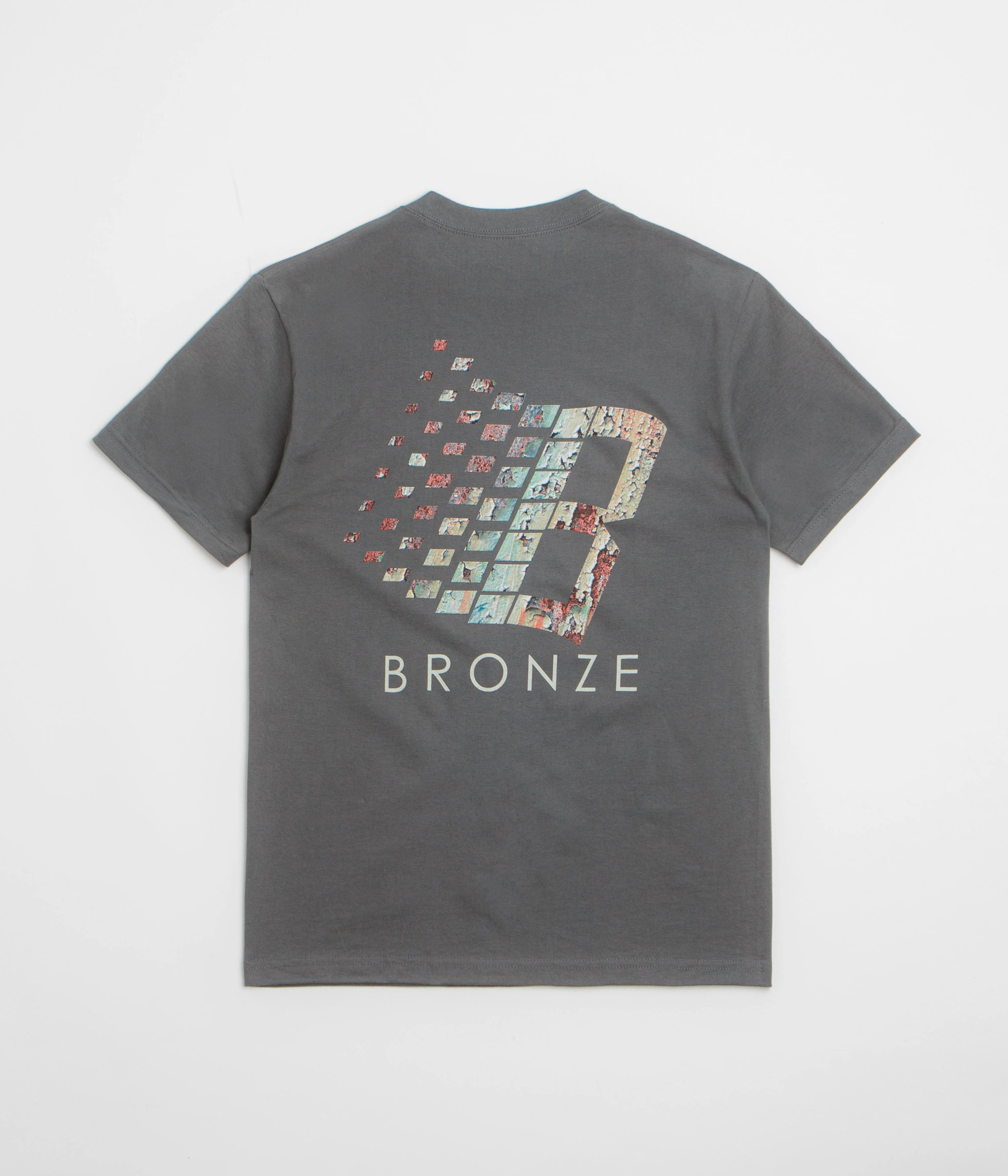 Bronze 56K Rust Logo T-Shirt - Black spring fashion Comfy Essentials Wear