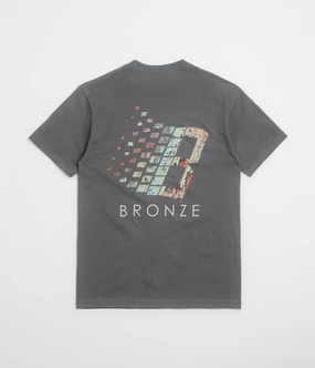 Bronze 56K Rust Logo T-Shirt - Black spring fashion Comfy Essentials Wear