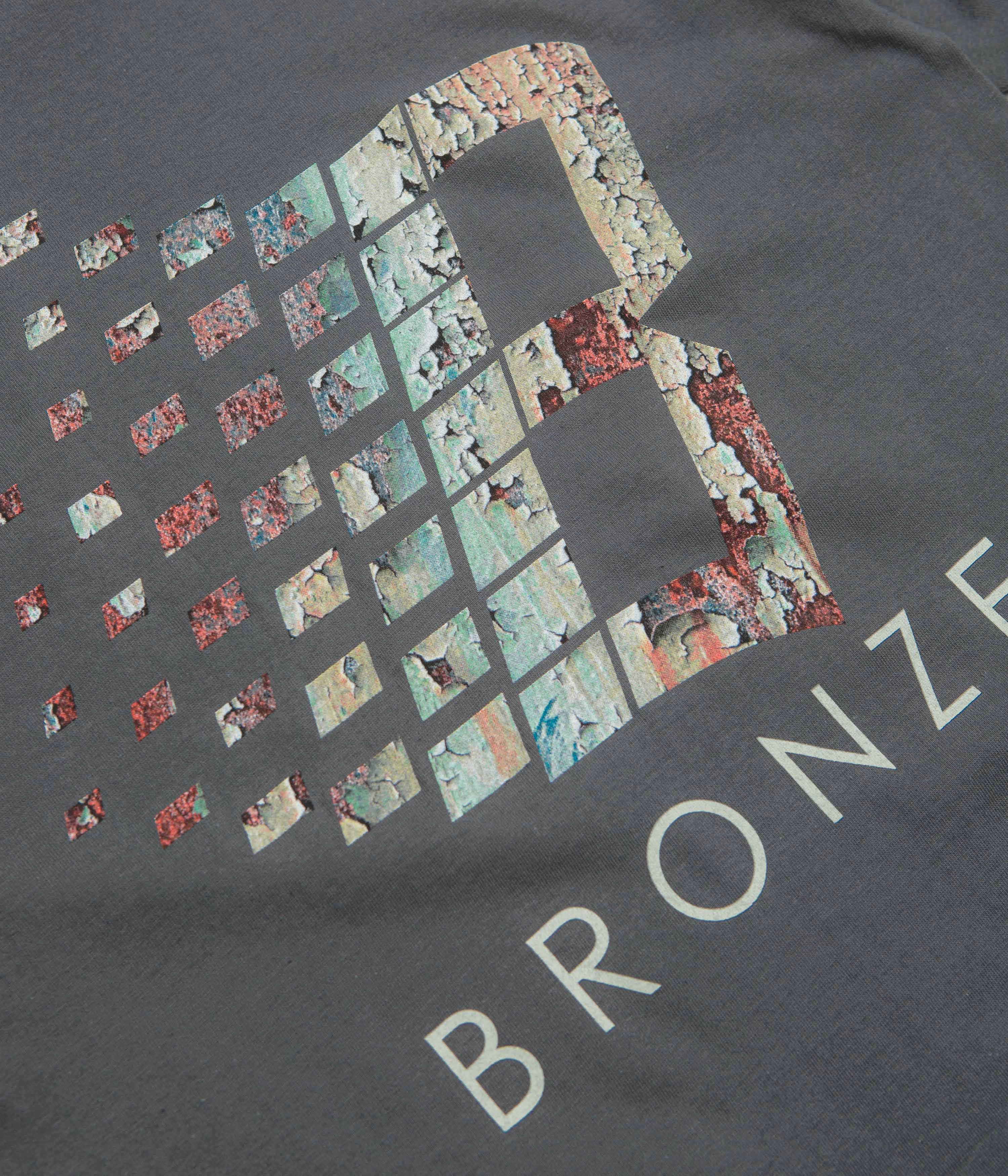 Bronze 56K Rust Logo T-Shirt - Black Gym clothing